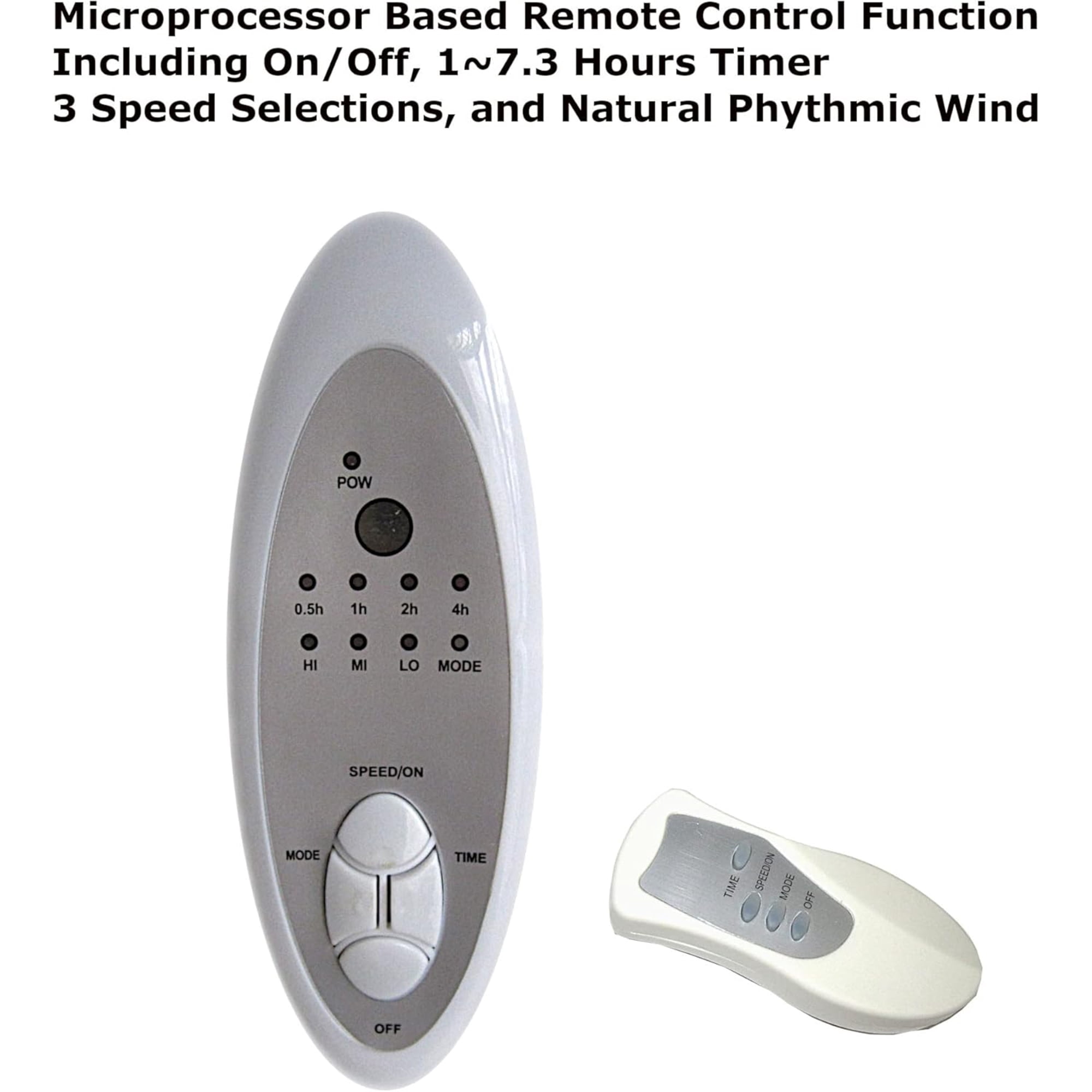 Optimus 16 in Oscillating Stand Fan with Remote Control (White, 16 in) 69opb