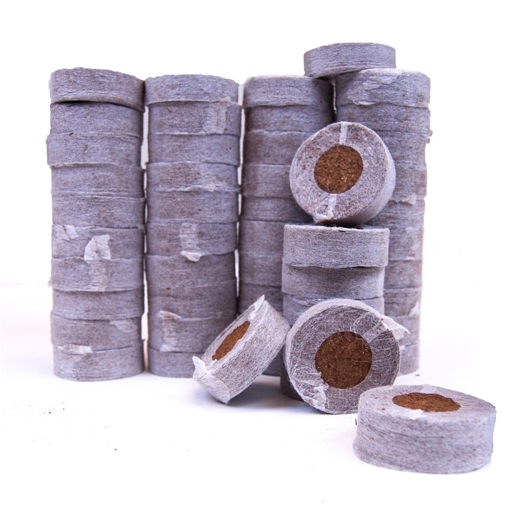 Viagrow Coco Coir Seed Starter Pods, Sustainable Expandable Soil Discs for Indoor and Outdoor Gardening (50-Pack, 2 in) yhe8h