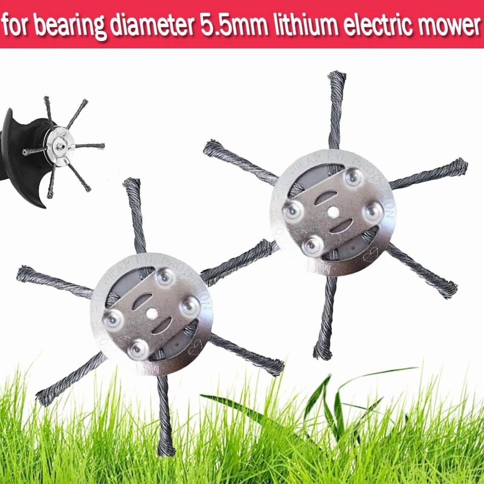 Purely Elizabeth Steel Wire Trimmer Head Weed Brush for Lawn Mower (6 in) h9agu