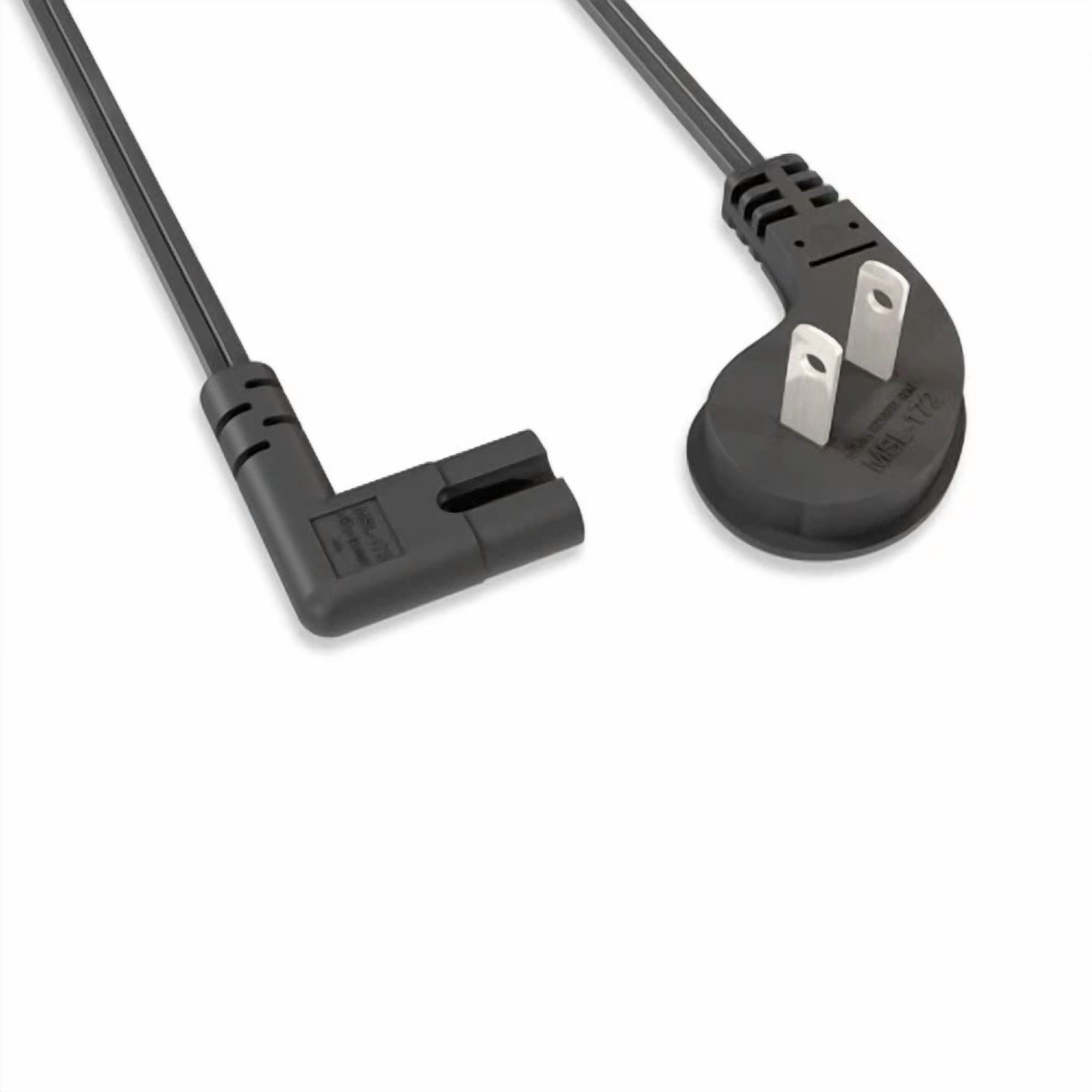 Rhea Angled Power Cord for Sony PlayStation 4 PS4 (Black, 10 ft) javpq