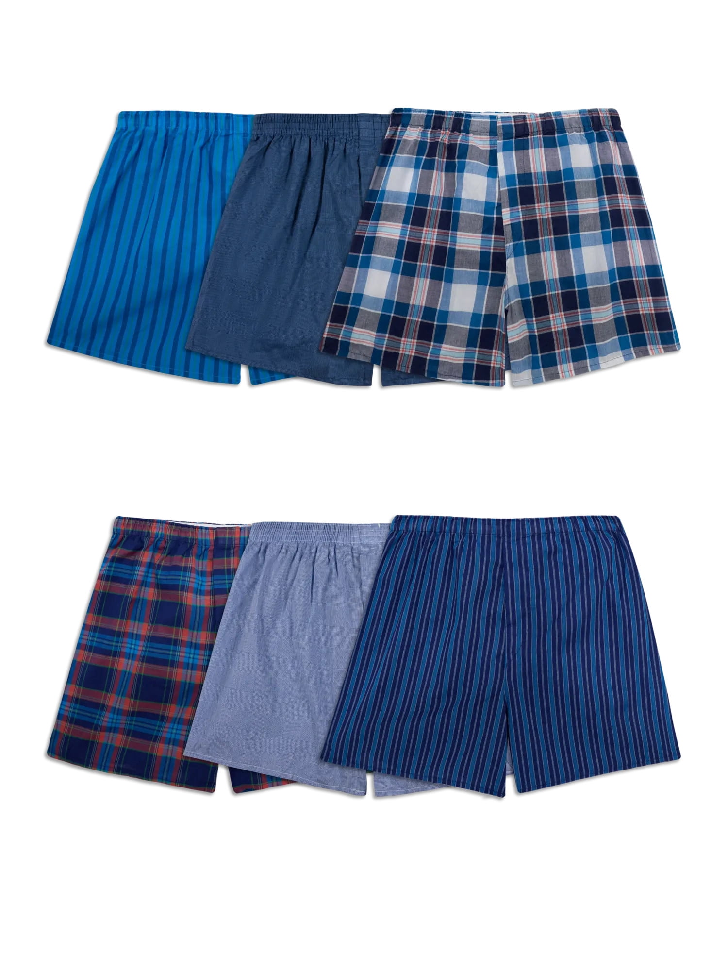 Fruit of the Loom Men's Woven Boxer Shorts (Assorted Colors, 6-Pack) 5jlw0