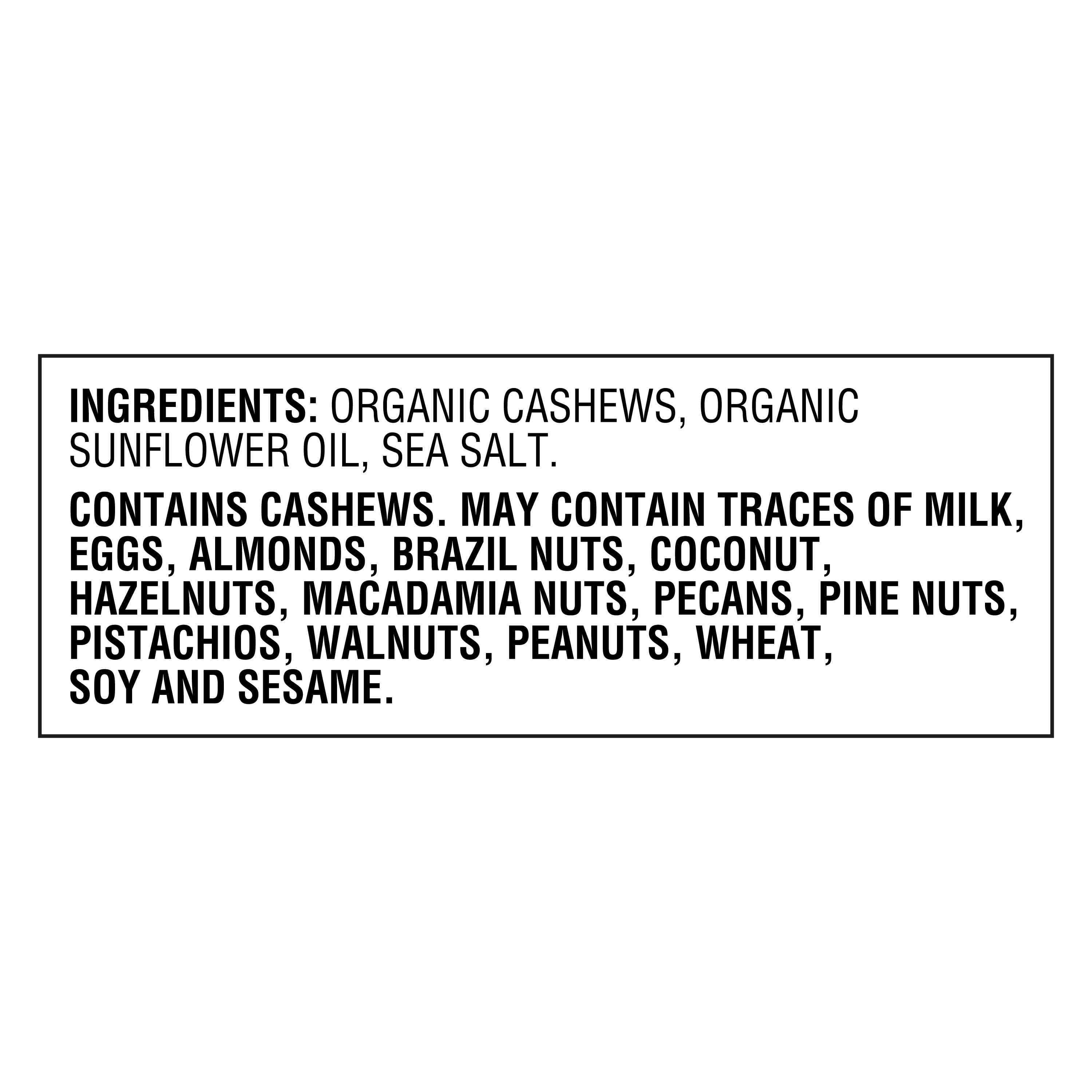 Great Value Organic Roasted & Salted Whole Cashews (Roasted, 14 oz) 3zi8l