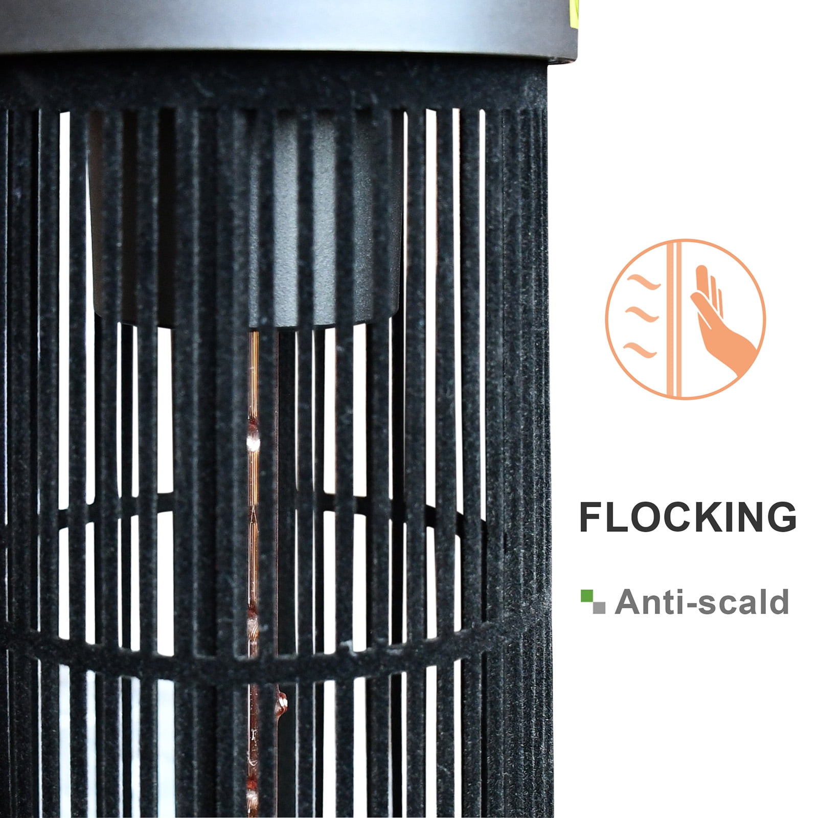 ATR ART TO REAL 1200W Infrared Electric Freestanding Patio Heater (Black, 1 Unit) zi87c