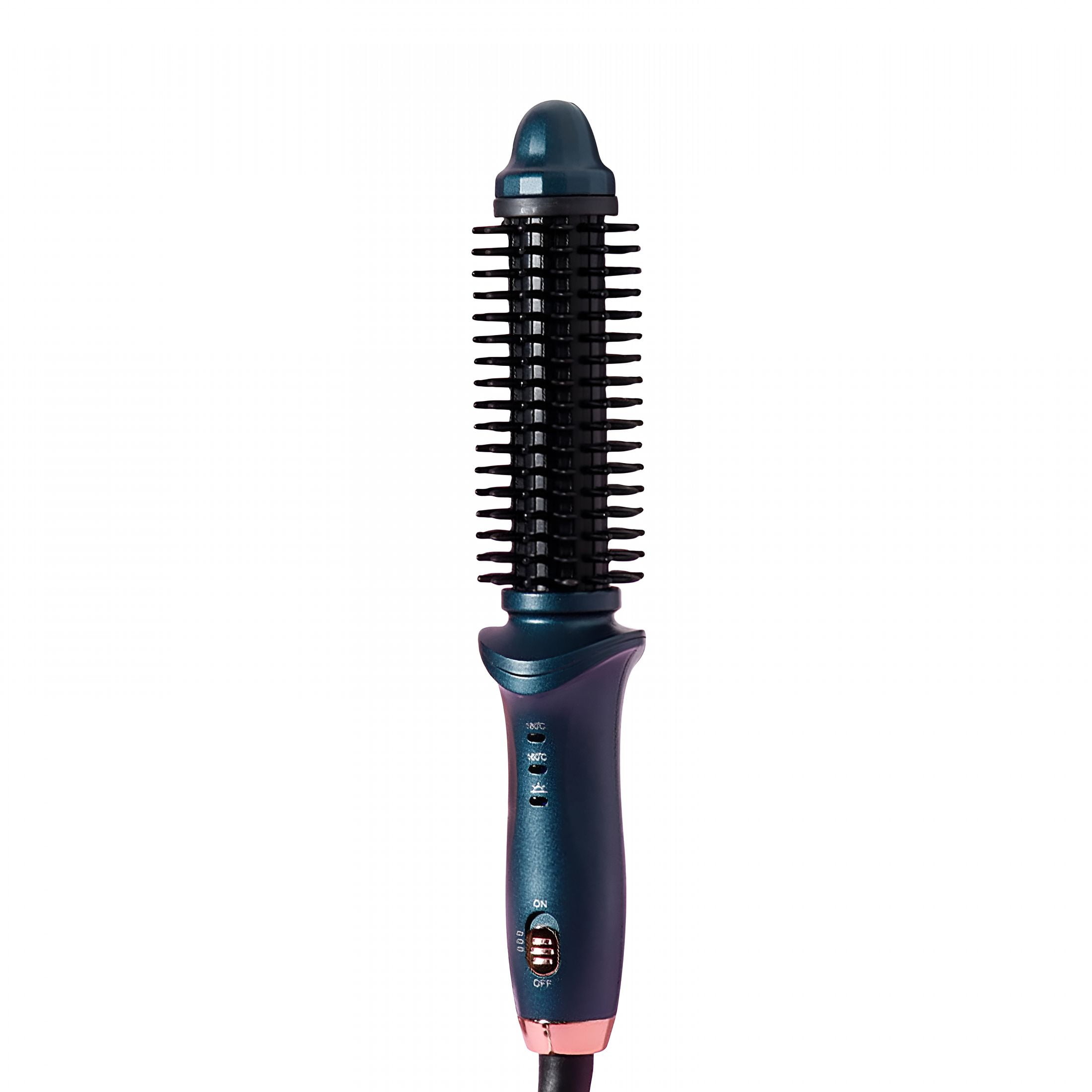 BPPEG Electric Heated Hair Styling Brush, Ionic Ceramic Round Comb for Volumizing and Straightening (Black, 11 in) 6n6ry