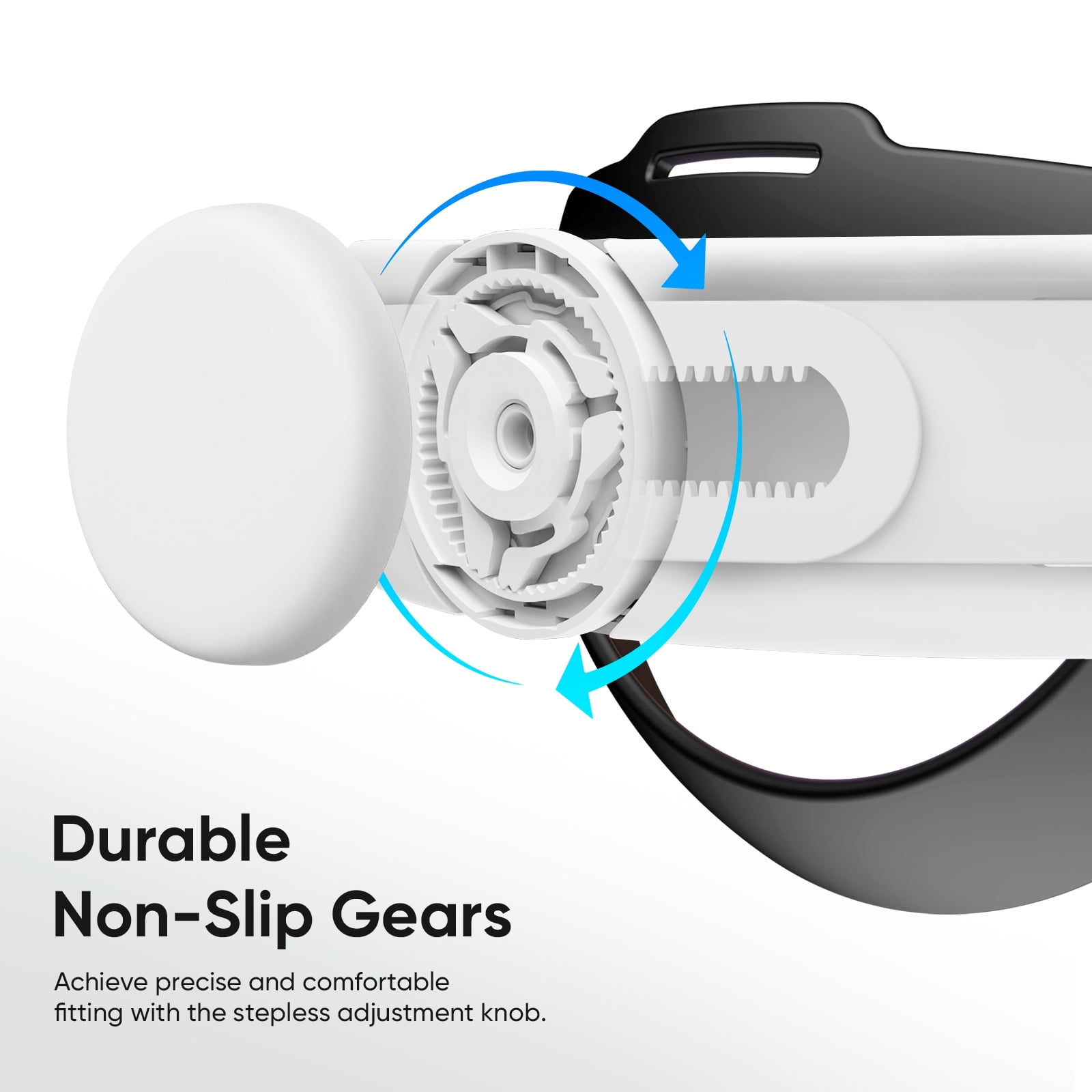 Sonicgrace S3 Duo Magnetic Battery Head Strap for Meta Quest 3 & 3S (White, 16000mAh Dual Battery Pack) wjr0h