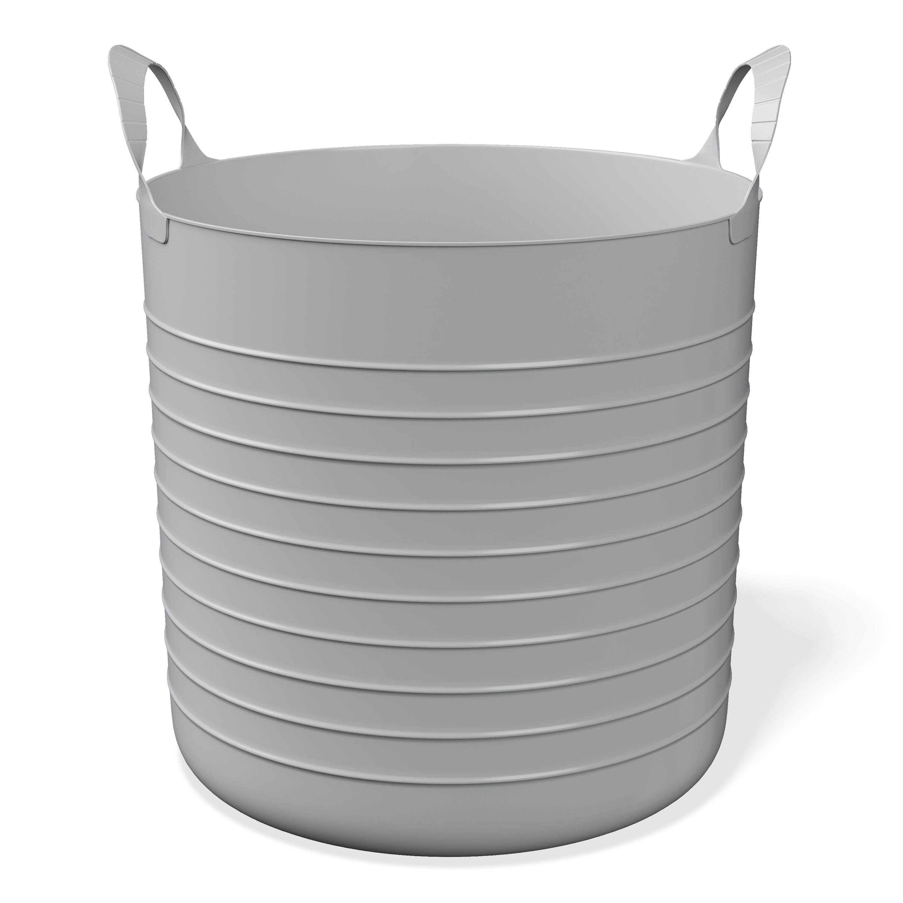 Mainstays Kids Large Flexible Storage Basket (Gray, 10 Gallon) qjbim