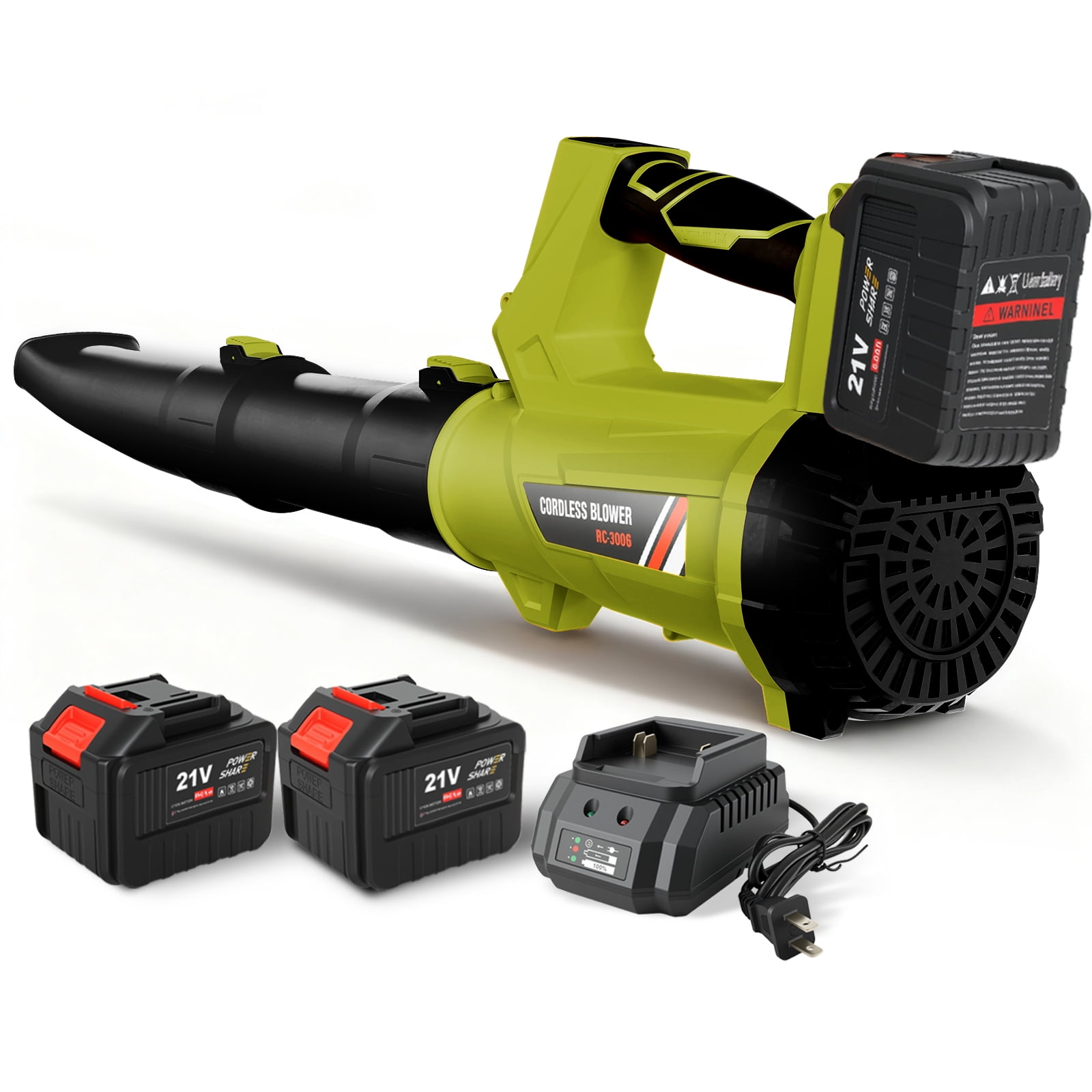 CATGOOD Electric Cordless Leaf Blower, 680CFM 280MPH High-Velocity Yard Blower with 2 Batteries and Charger (6-Speed, 4.76 lb) vdrke
