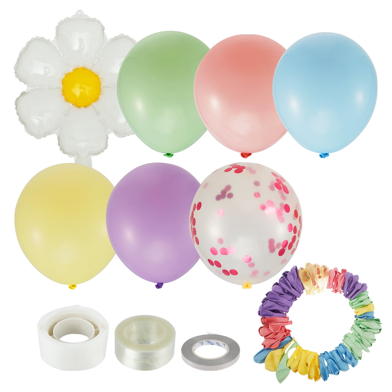 Toorise Daisy Balloon Arch Kit for Party Decorations (Multicolor Pastel, 1 Kit) la72l
