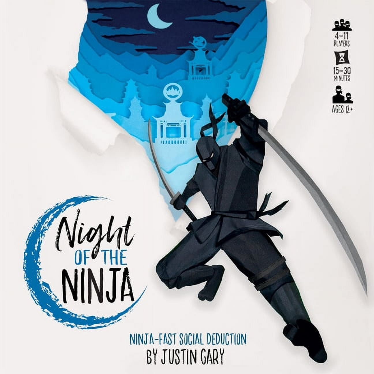 Brotherwise Games Night of the Ninja Social Deduction Strategy Card Game (1 Pack) asl14