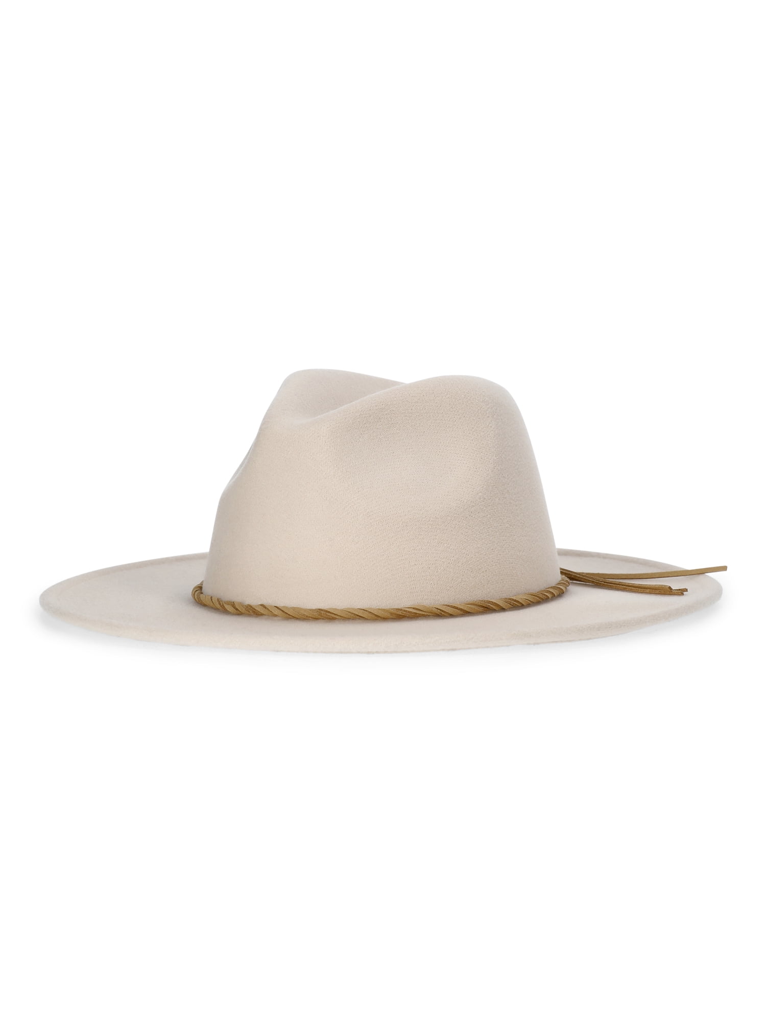 Time and Tru Women's Fedora Hat with D-Ring Band (Taupe, One Size) 15dc8