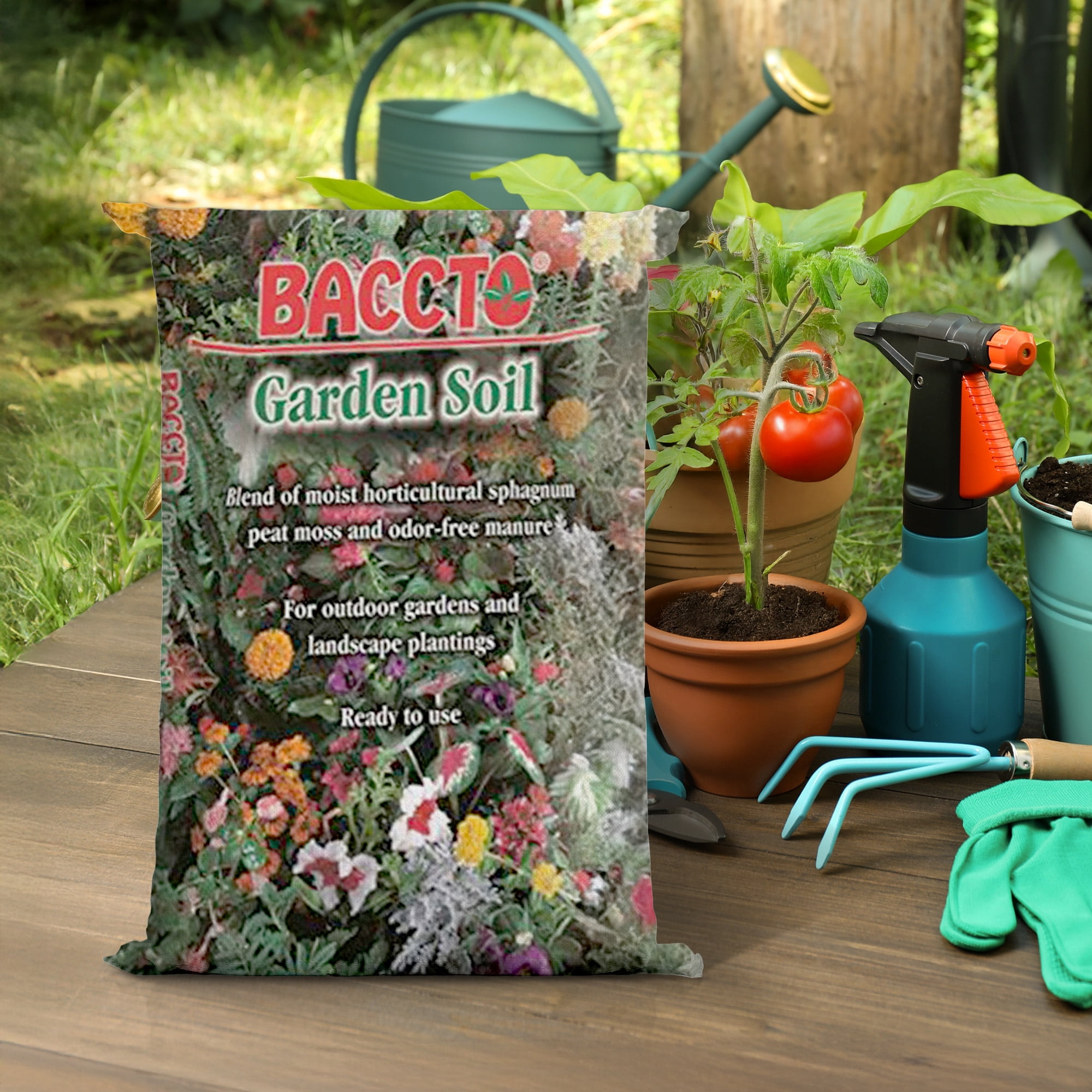 Michigan Peat BACCTO Premium Garden Soil for Vegetables and Flowers (1 cu ft) l3vo2