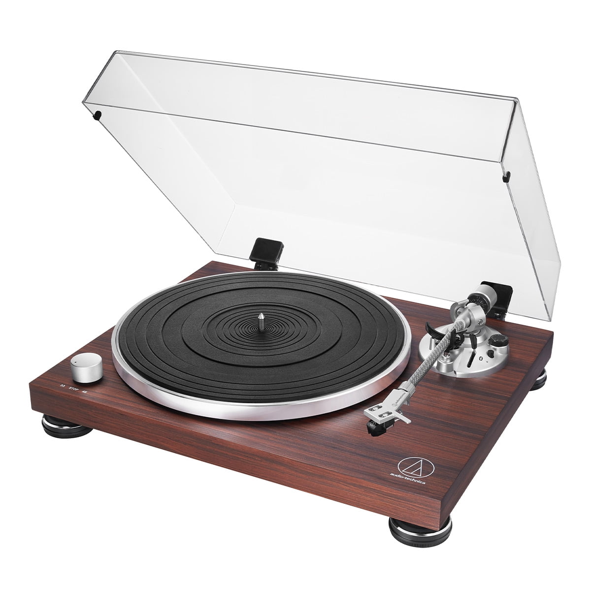 Audio-Technica AT-LPW50BT-RW Wireless Belt-Drive Turntable with Bluetooth (Rosewood) 6vkw8