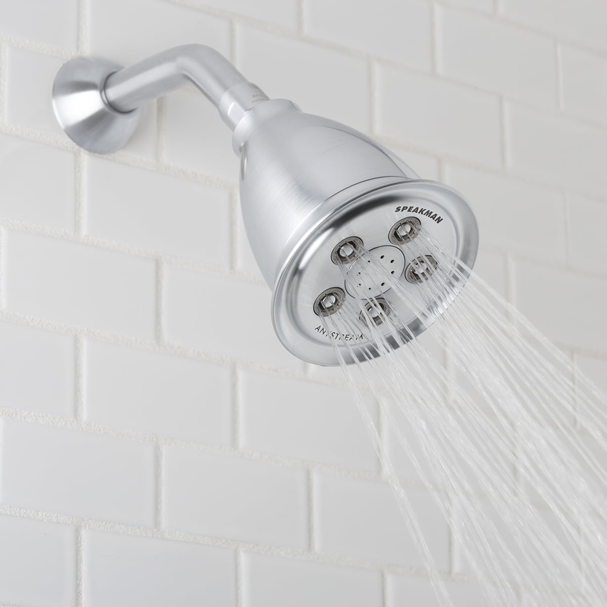 Speakman Anystream High Pressure Adjustable Shower Head (Brushed Chrome, 2.5 GPM) qwd7z