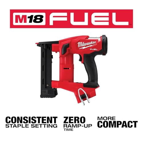 Milwaukee M18 Fuel 1/4 in Narrow Crown Stapler (Red, 18V Cordless) ng37o