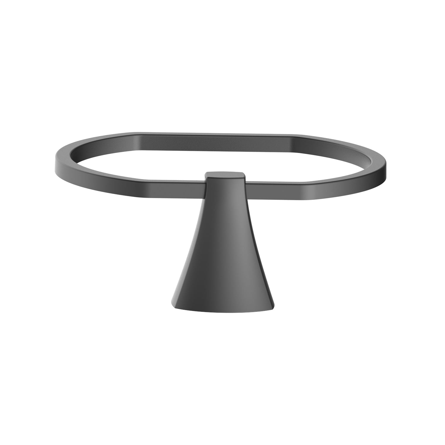 Better Homes & Gardens Simple Flare Wall Mount Towel Ring (Matte Black, 6.5 in) 5ko3m
