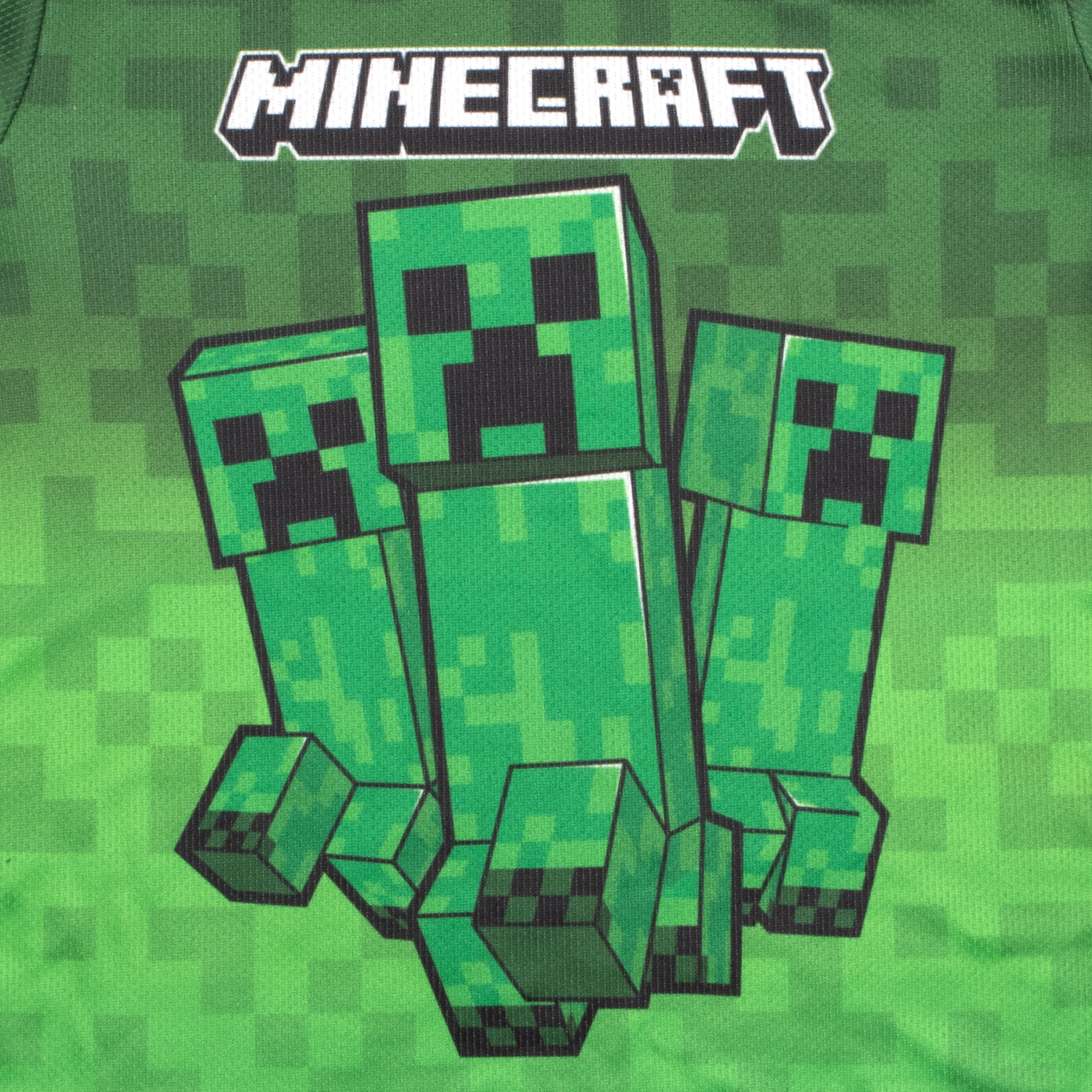 Minecraft Boys Creeper Athletic T-Shirt and Shorts 2-Piece Set (Green, Size 7-8) rznw3