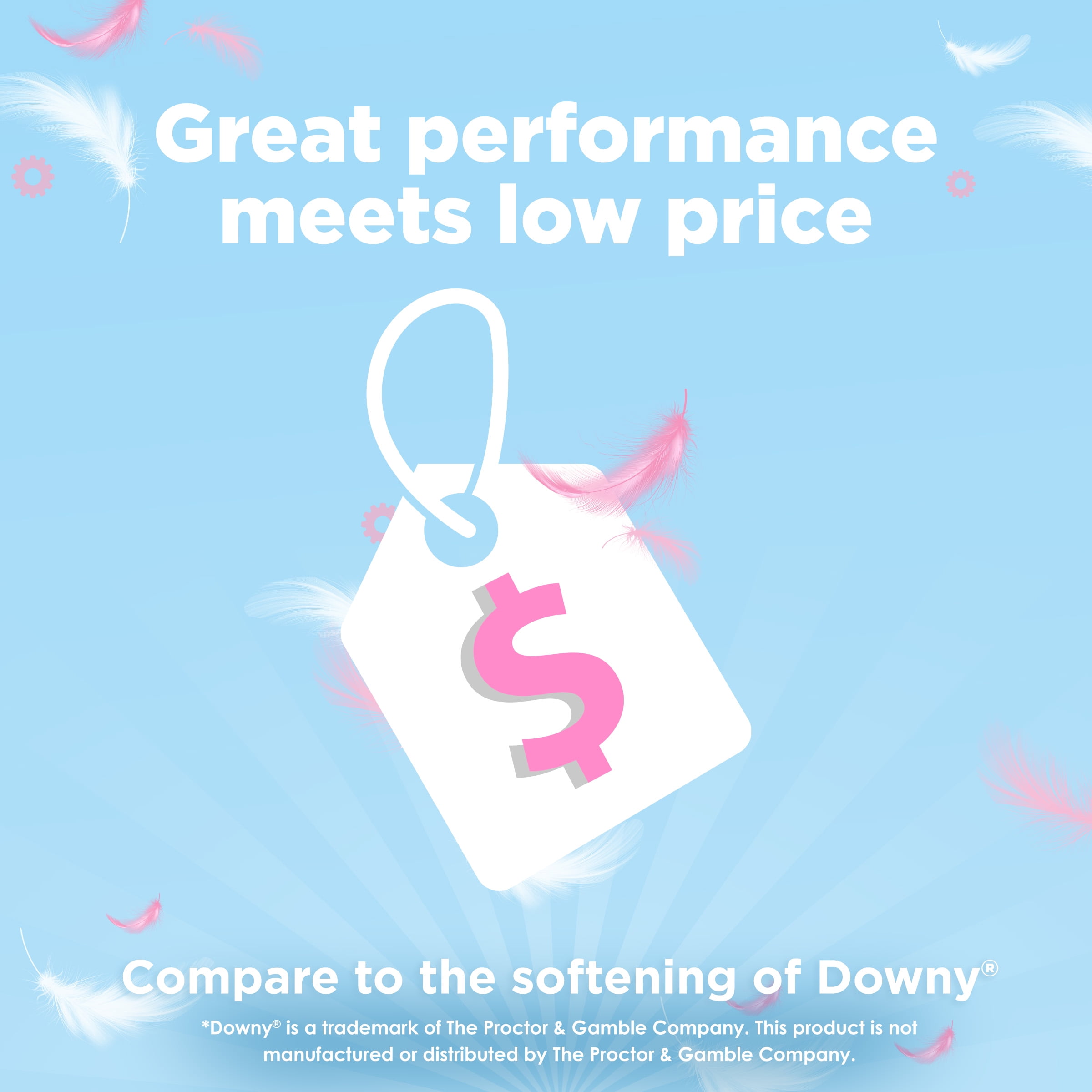 Great Value Fabric Softener, Spring Showers Scent, Wrinkle-Reducing Formula (111 fl oz) 9julg
