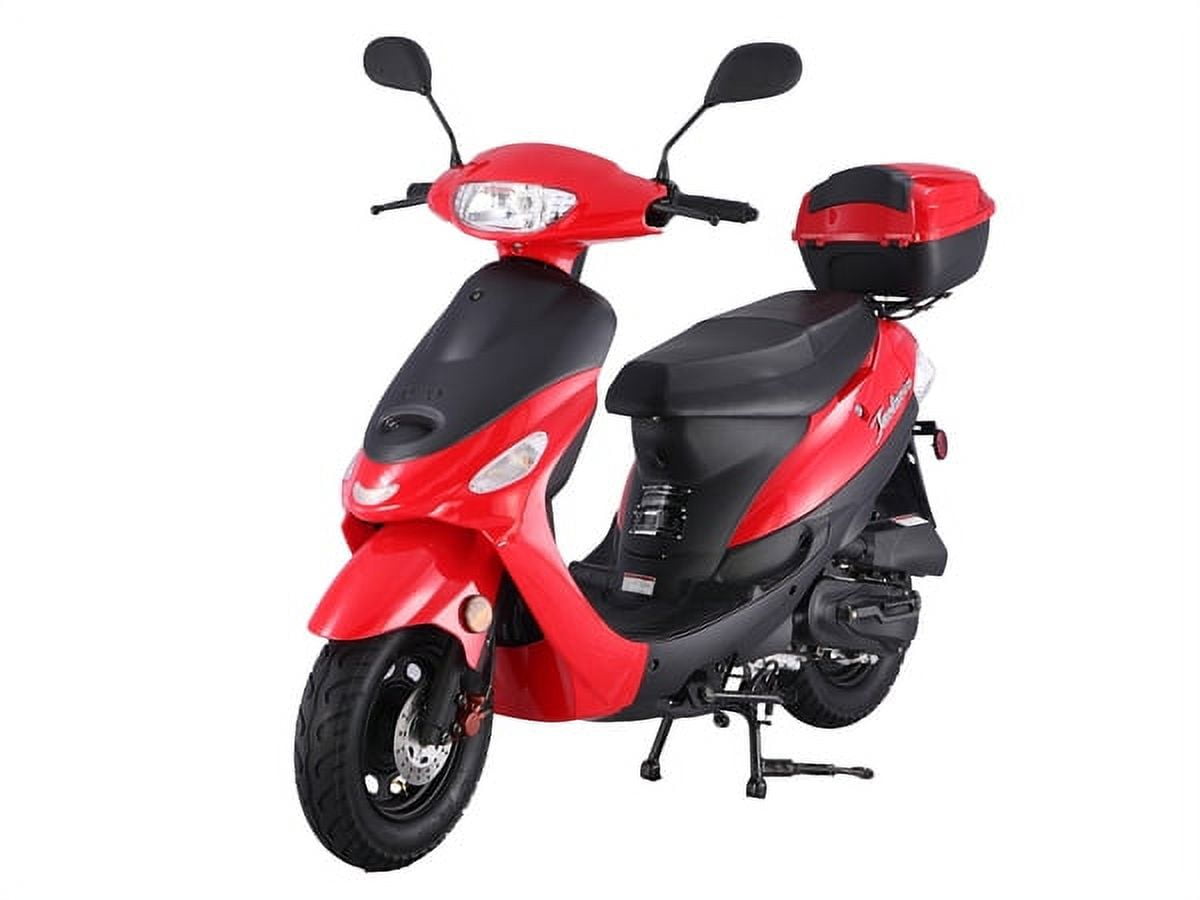 Taotao Pony 50cc Gas Scooter with Matching Trunk (Black, 50cc) mn2z3