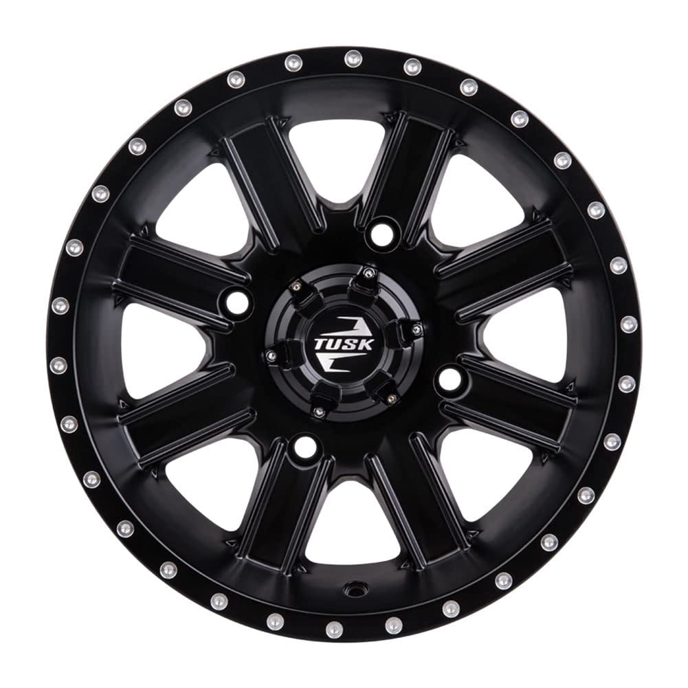 Tusk Cascade Wheel 12x7 4/110 Bolt Pattern (Matte Black, 12 in) cb519