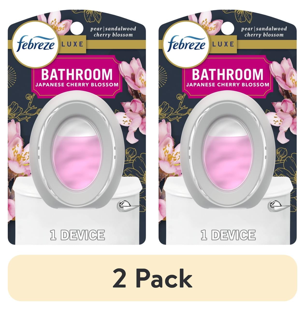 Febreze Bathroom Air Freshener Odor-Fighting Japanese Cherry Blossom Scent (2 Pack, 0.21 oz) ic8o2