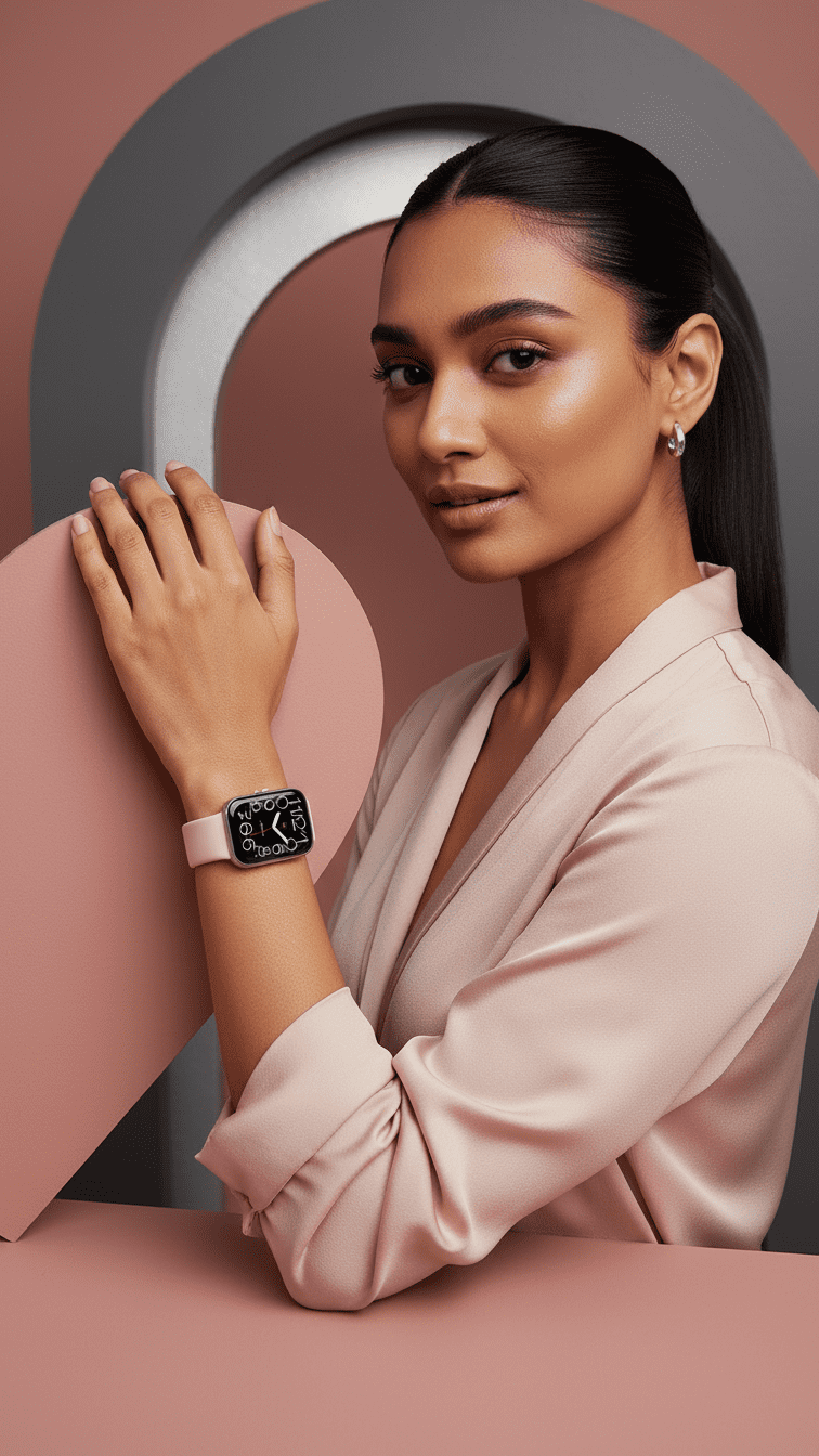 Amazfit Bip 5 Unity Smart Watch Fitness Tracker with Heart Rate Monitor (Pink, 1.91 in) okchm