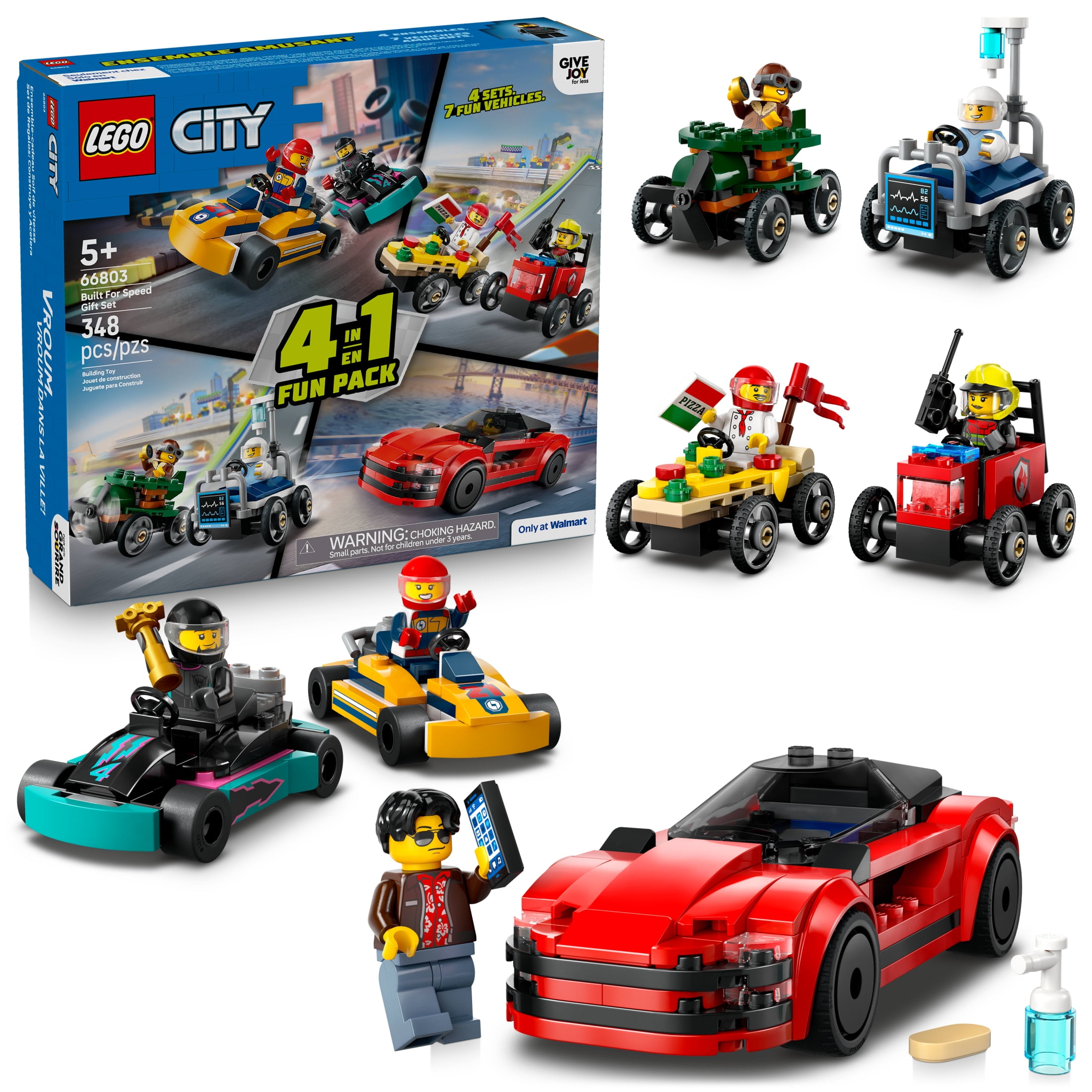 LEGO City Built For Speed Vehicle Building Set (4-in-1 Multi-Pack, 348 Pieces) fp2vo