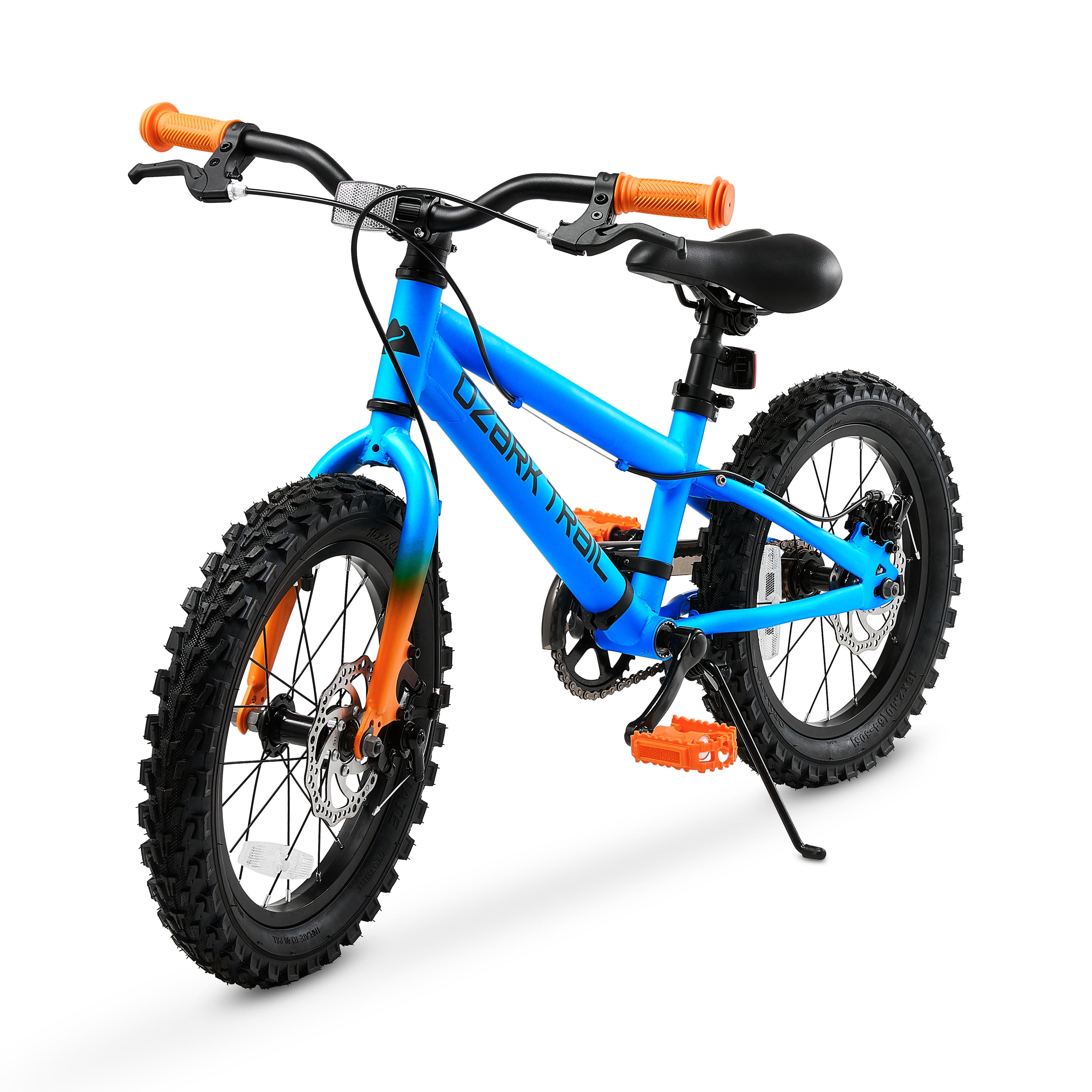 Ozark Trail 16 in M.1 Timber Kids Mountain Bike (Blue, 16 in) 8yu2s