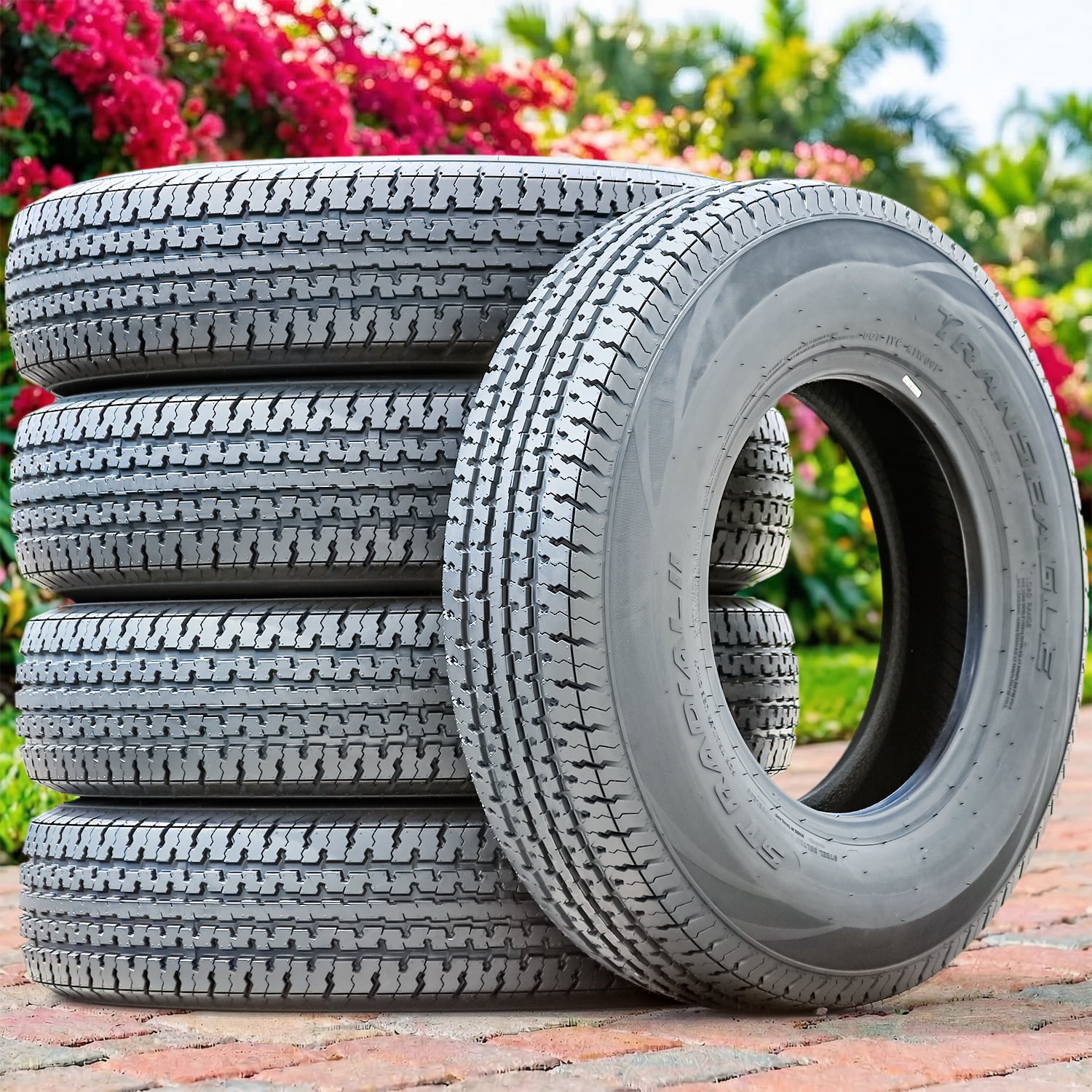 Transeagle ST Radial II Steel Belted Trailer Tire (205/75R15, 10 Ply, Load Range E) msbf3