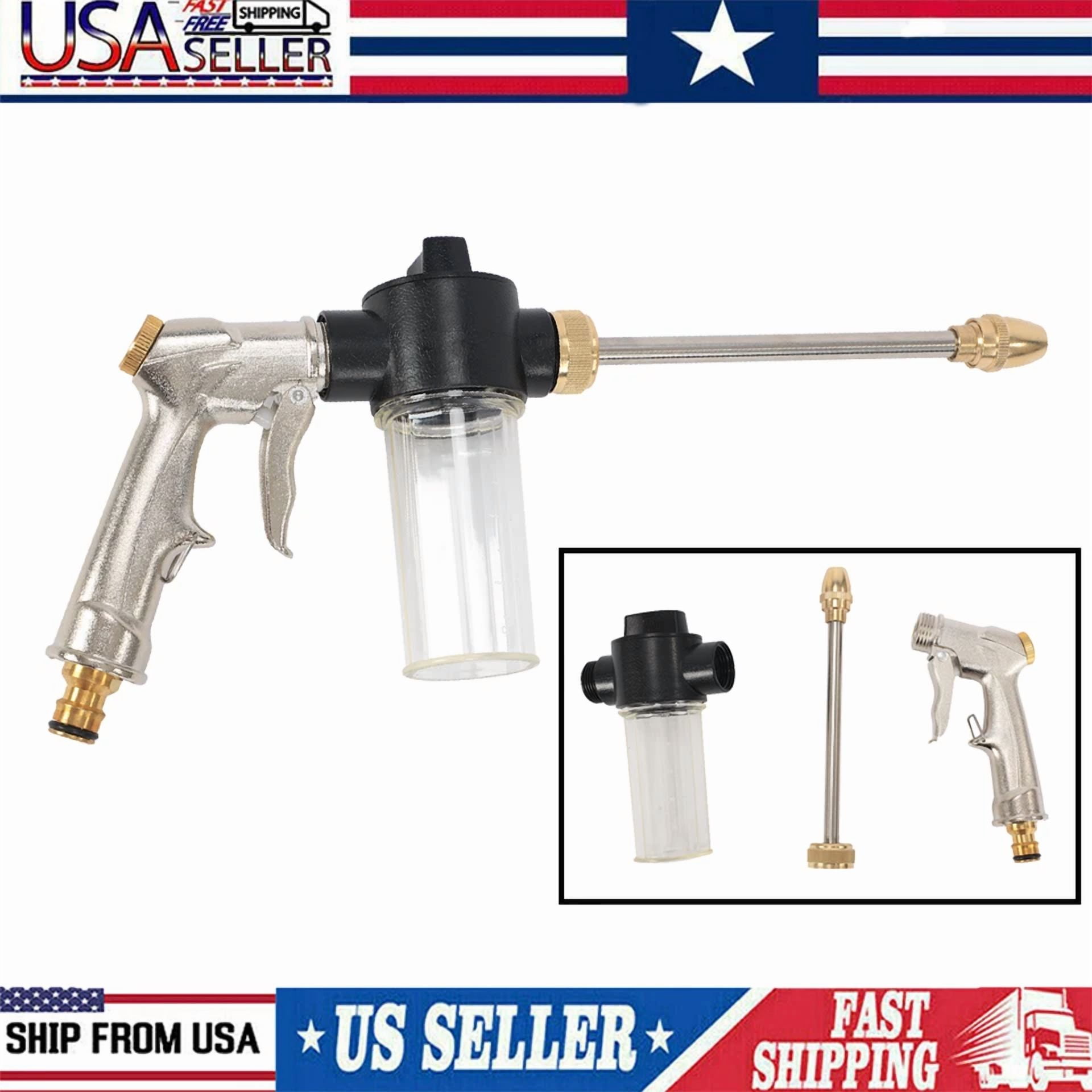 Purely Elizabeth High Pressure Water Spray Nozzle for Car Wash and Garden Hose (1 Pack) ofgey