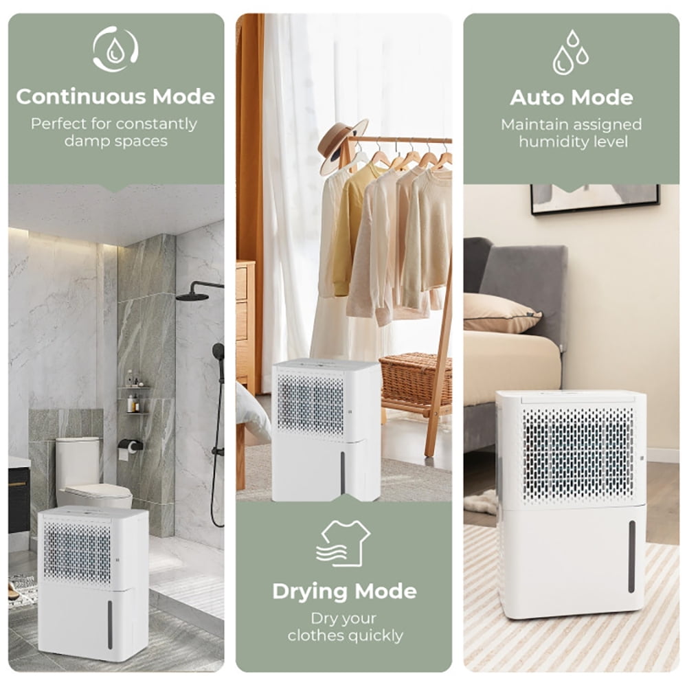 Canddidliike 32 Pint Dehumidifier for Large Rooms and Basements (White, 2000 Sq. Ft) cv00d
