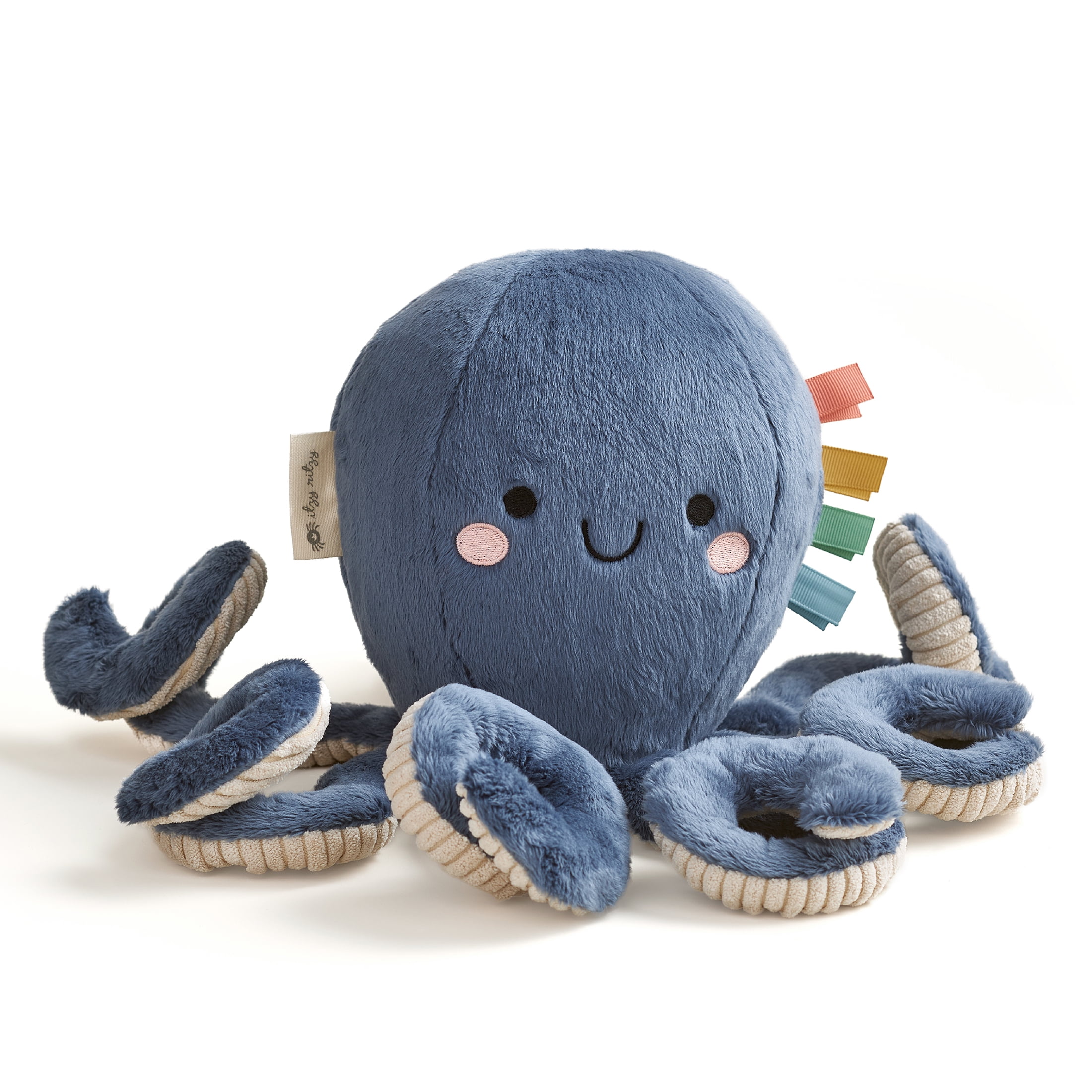 Itzy Ritzy Sweetie Snuggles Plush Octopus Sensory Toy (Blue, 10 in) j9f8u