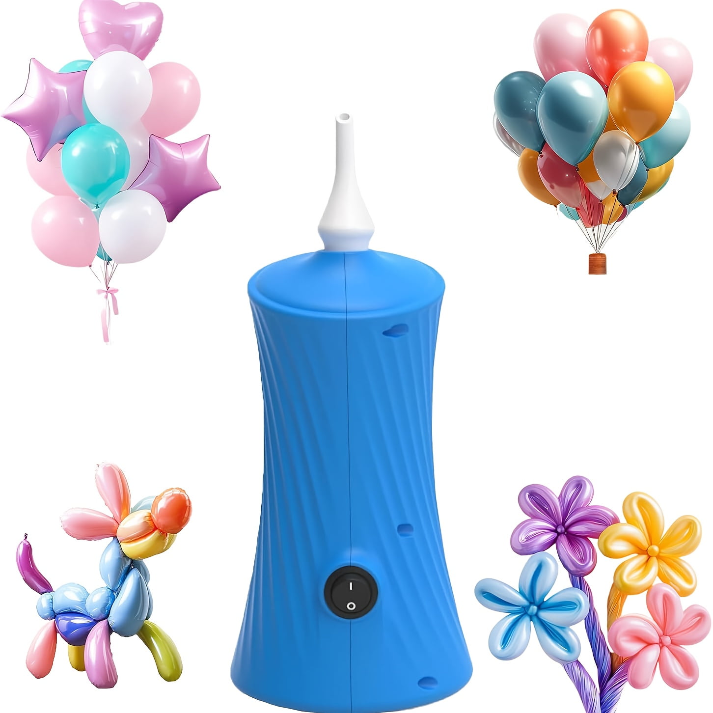 Generic Electric Balloon Pump for Long Balloons (Orange, 1 Pack) kel54