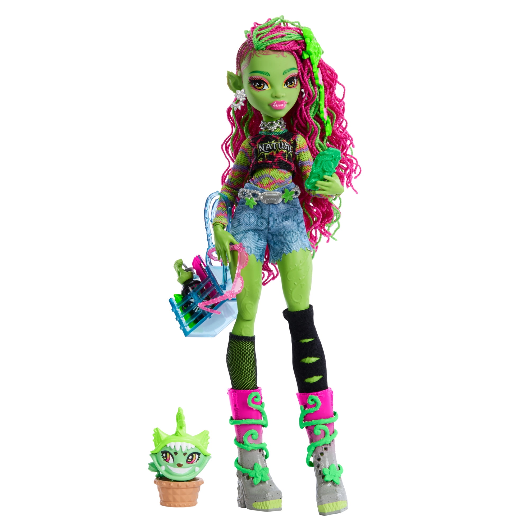Monster High Venus McFlytrap Fashion Doll with Pet Chewlian and Accessories (11 in) s1vvp