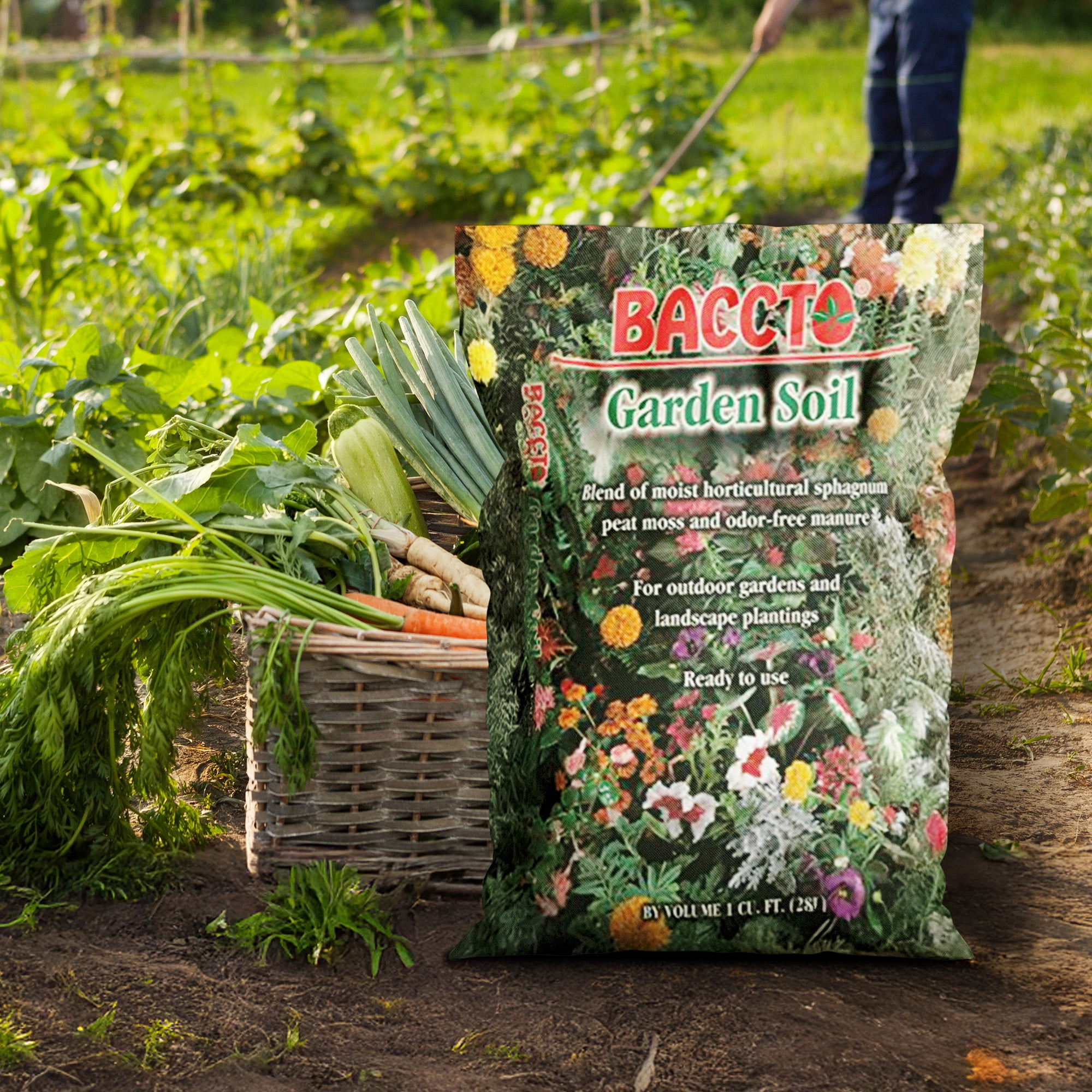 Michigan Peat BACCTO Premium Garden Soil for Vegetables and Flowers (1 cu ft) l3vo2