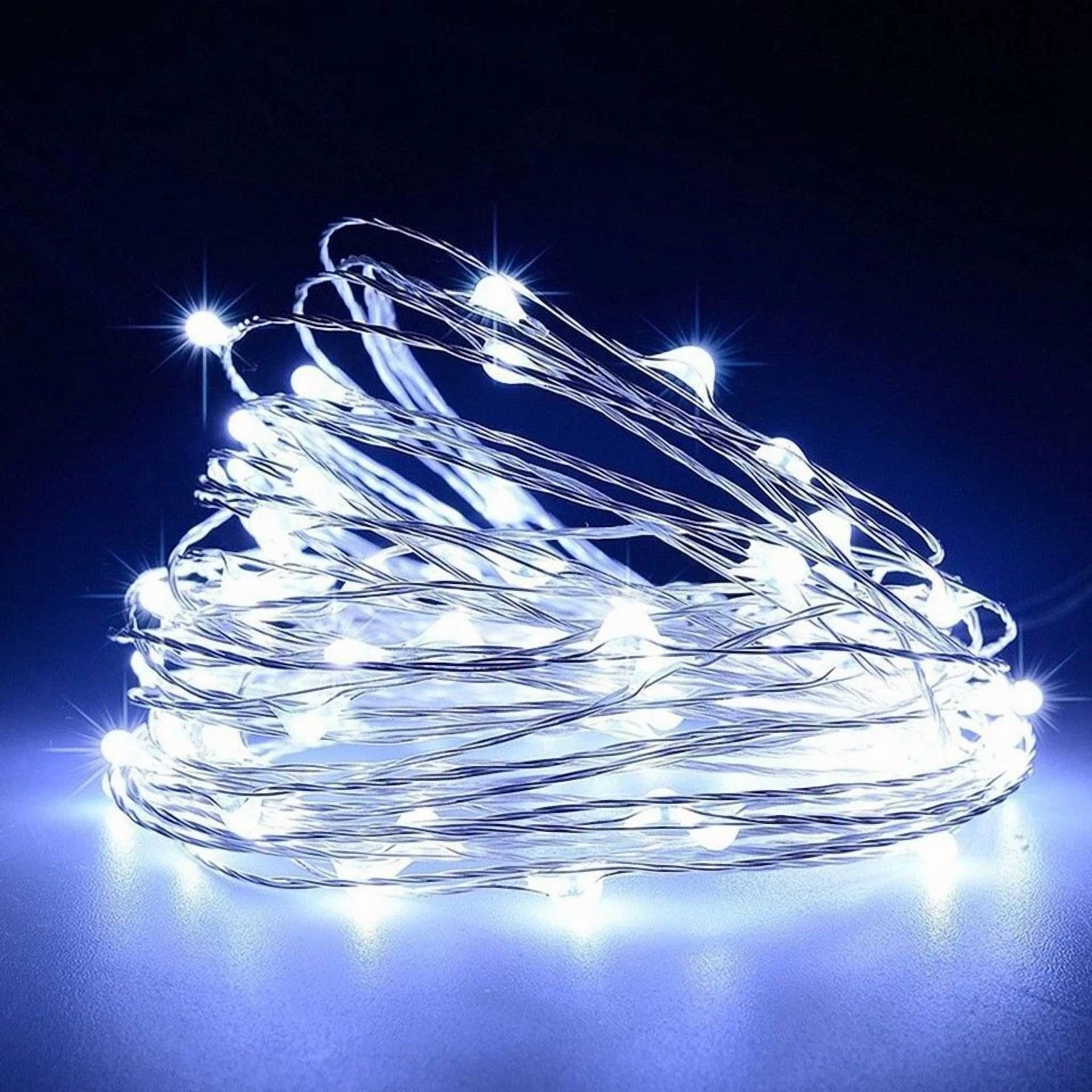 Purely Elizabeth RGB LED String Lights, USB Powered Copper Wire Fairy Lights for Indoor and Outdoor Decor (50 Lights, 16.4 ft) 6c4d1