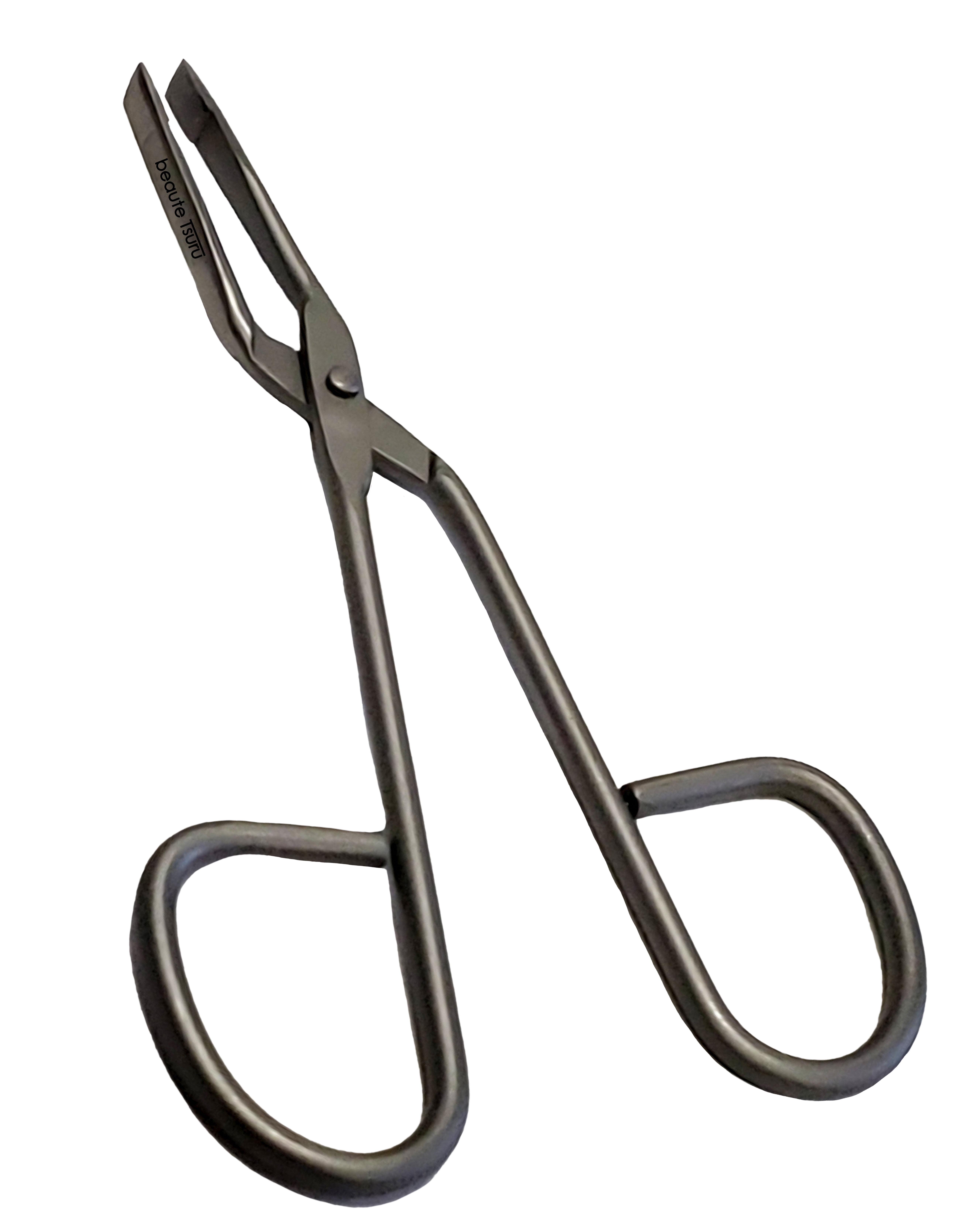 beaute Tsuru Professional Scissor Handle Tweezer for Eyebrow Shaping and Hair Removal (Silver, 4 in) za5fh