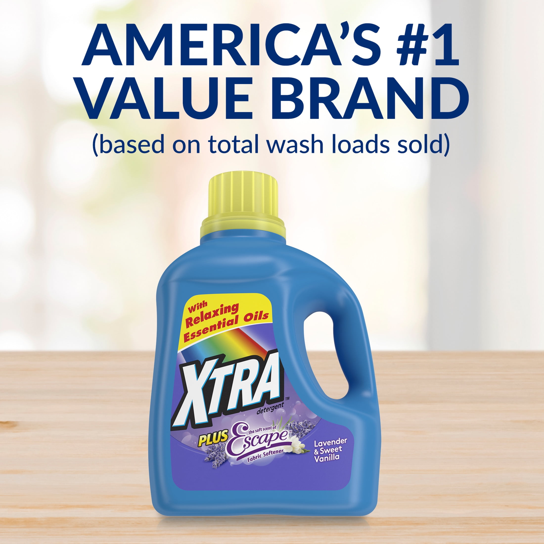 Xtra Plus Scent of Escape Liquid Laundry Detergent, Lavender & Sweet Vanilla (97.7 fl oz) essyd