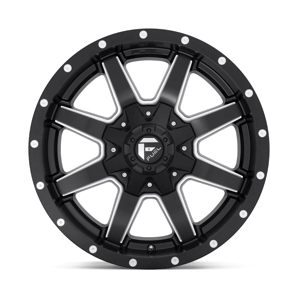 Fuel 1PC D538 Maverick Aluminum Wheel Rim (Matte Black Milled, 17x6.5 in) 7yy1g