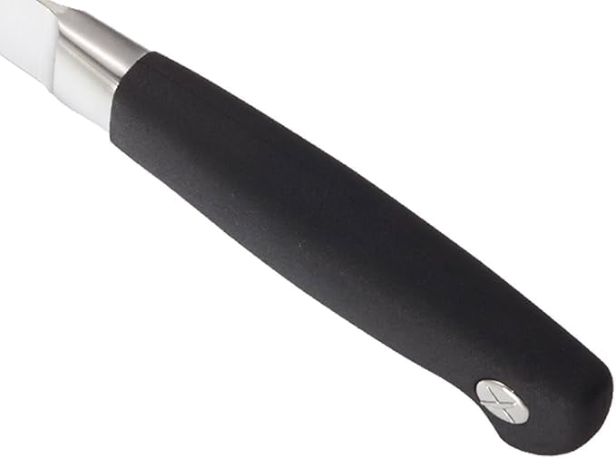 Mercer Culinary Genesis Forged Utility Knife, High-Carbon Steel Blade with Ergonomic Grip (Black, 5 in) ekugo