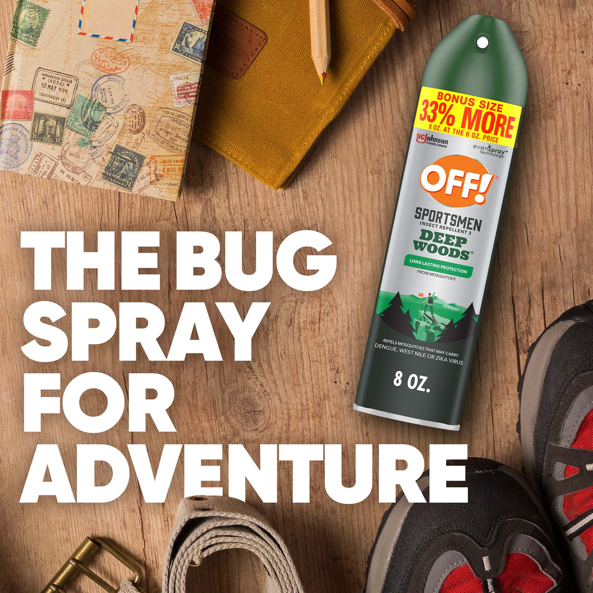 OFF! Deep Woods Sportsmen Insect Repellent, Long-Lasting Mosquito and Tick Protection (2 Pack, 16 oz) 1mg1o