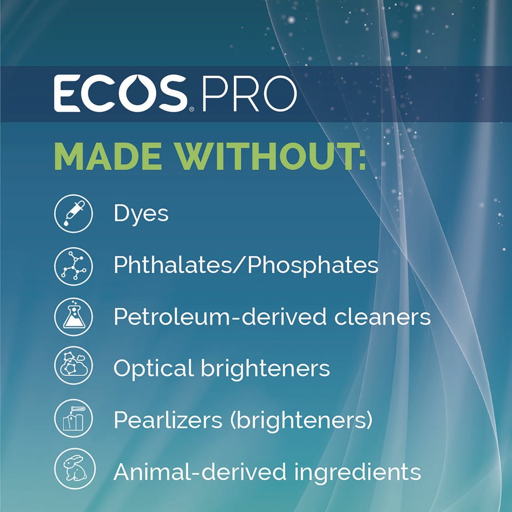 ECOS Proline Glass Cleaner Spray, Vinegar Scented Streak-Free Formula (32 fl oz, 6 Pack) 540zs