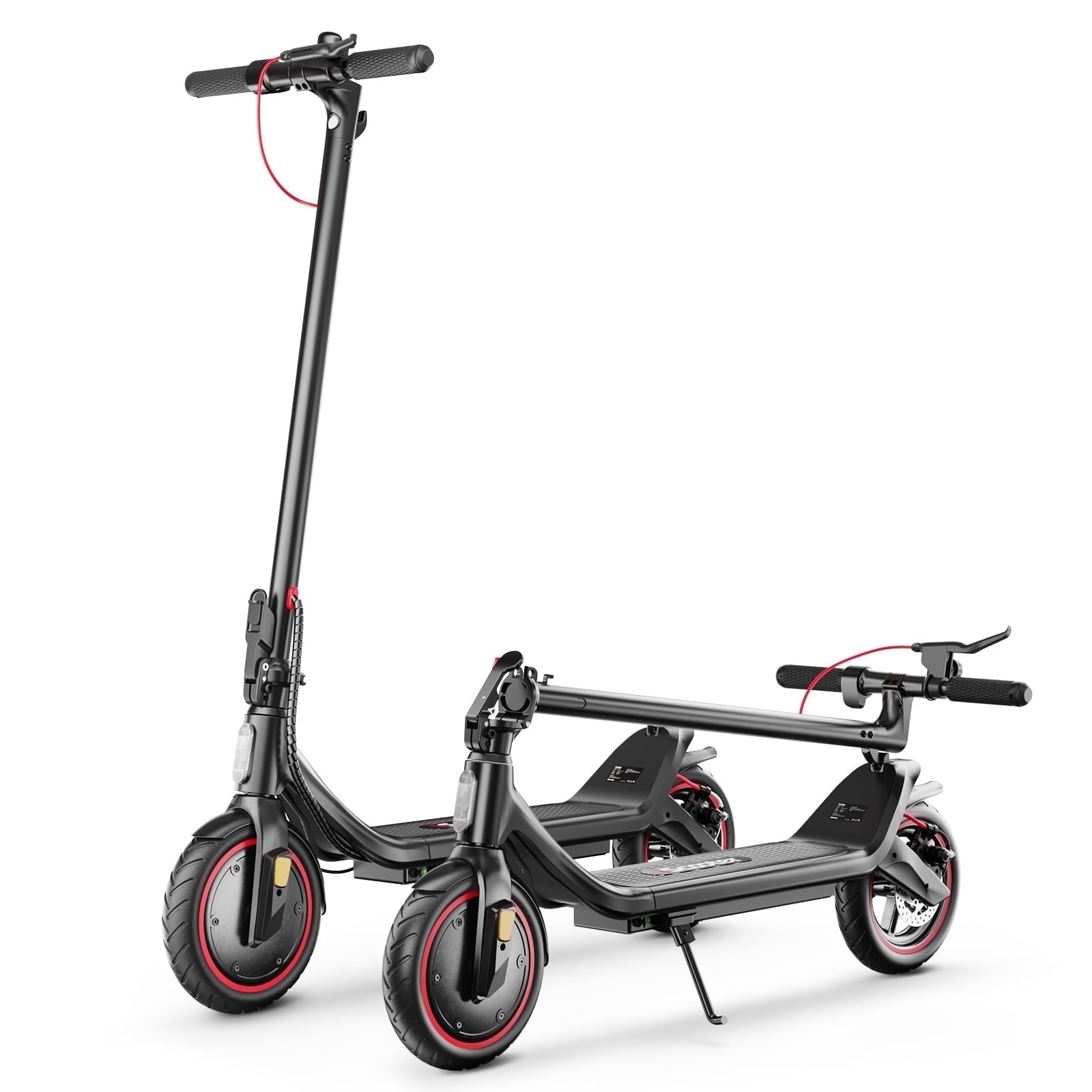 iHoverboard Electric Scooter for Adults, Foldable Commuter Scooter with 8.5 in Tires, 21 MPH Max Speed (Black, 1 Unit) o1tjc