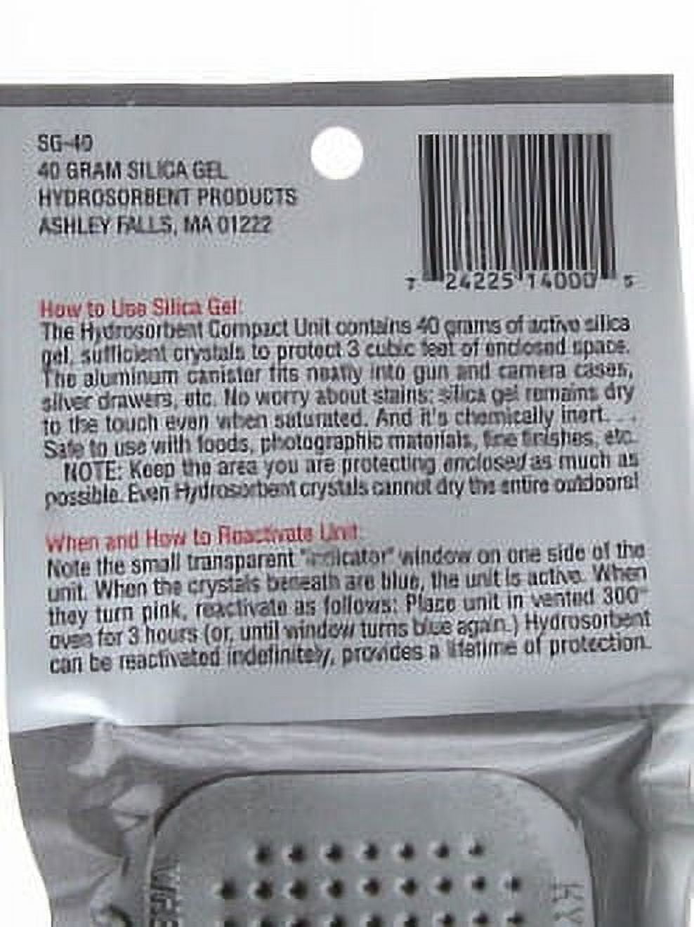 Hydrosorbent Silica Gel Desiccant Moisture Absorber Dehumidifier (Blue, 1.4 oz) c545h - Image 3