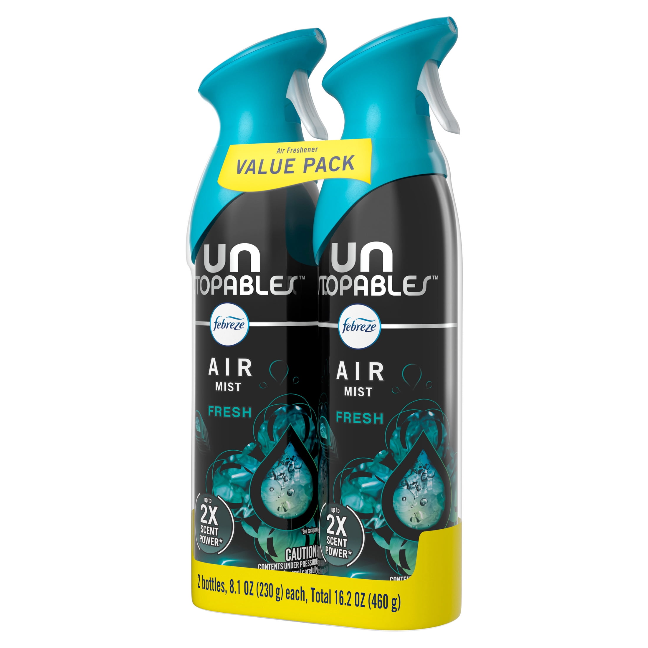 Febreze Air Mist Air Freshener Spray, Unstopables Fresh Scent (Fresh, 2 Pack, 8.1 oz) j8ajq