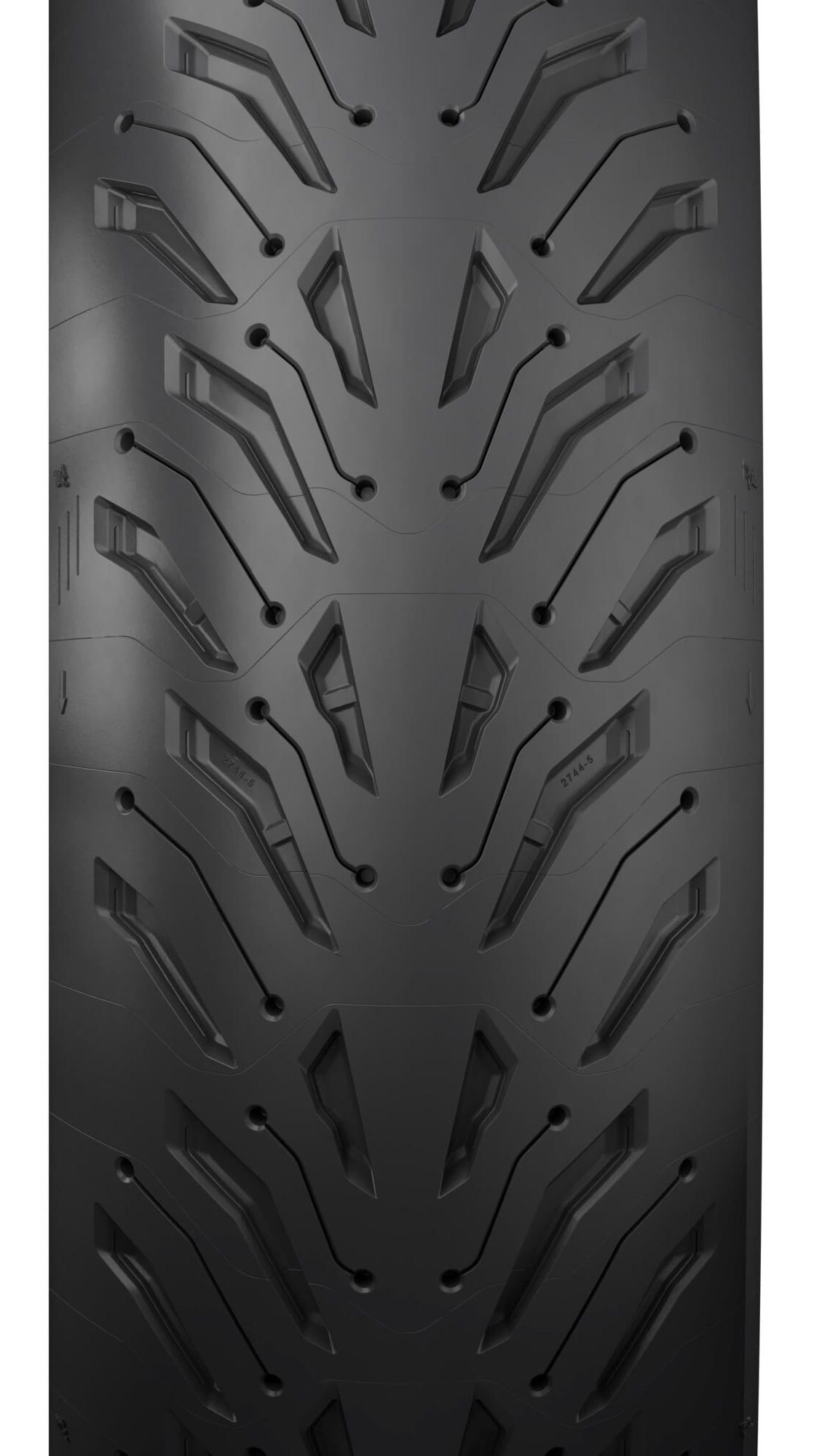 Michelin Road 6 Rear Motorcycle Tire (Black, 180/55ZR17) 6ihso
