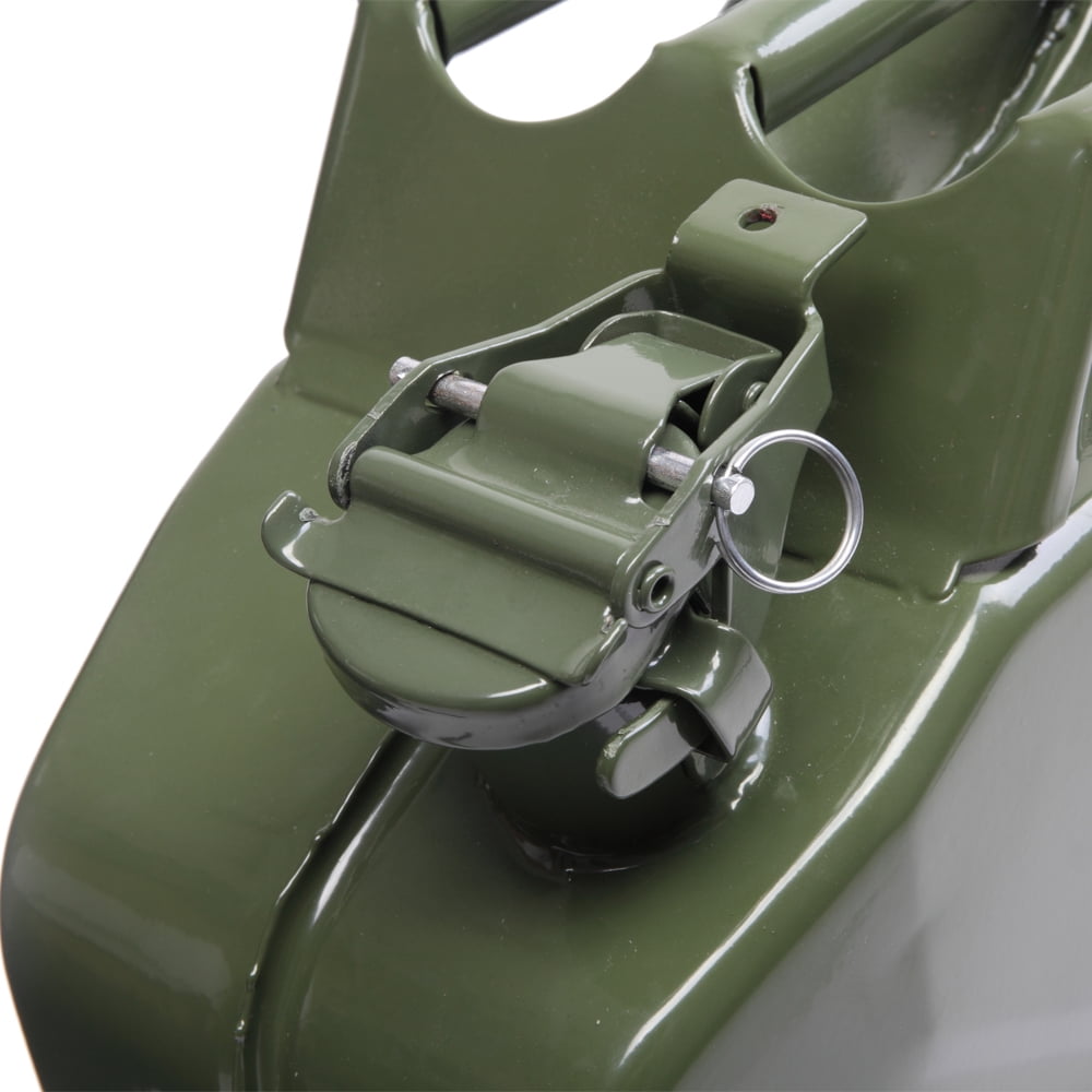 Ktaxon Portable Fuel Storage Container, Heavy-Duty Steel Emergency Backup Gas Carrier (Army Green, 5 gal) p4vv3