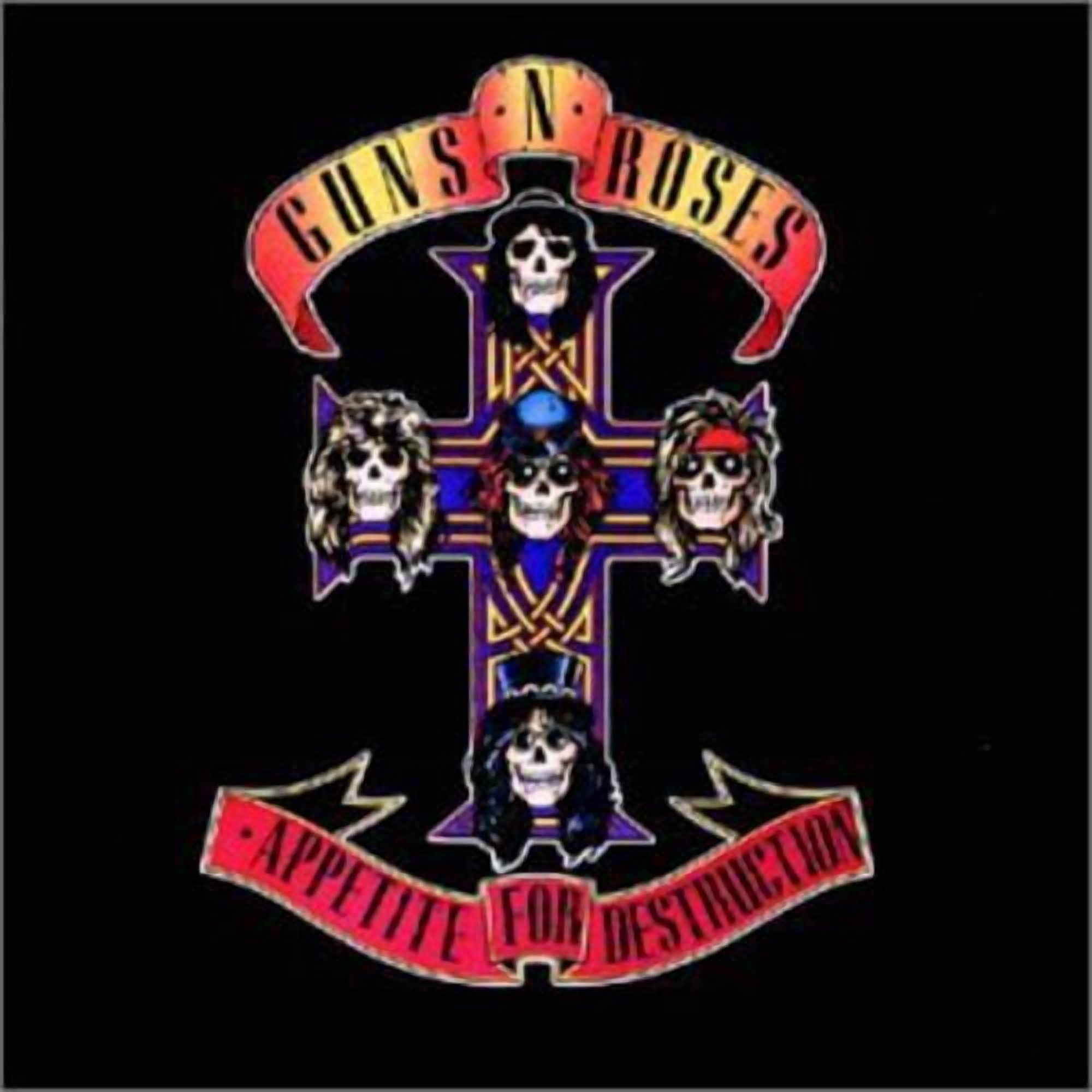 Geffen Records Guns N' Roses Appetite for Destruction Hard Rock Music Album (CD) 8e2k3