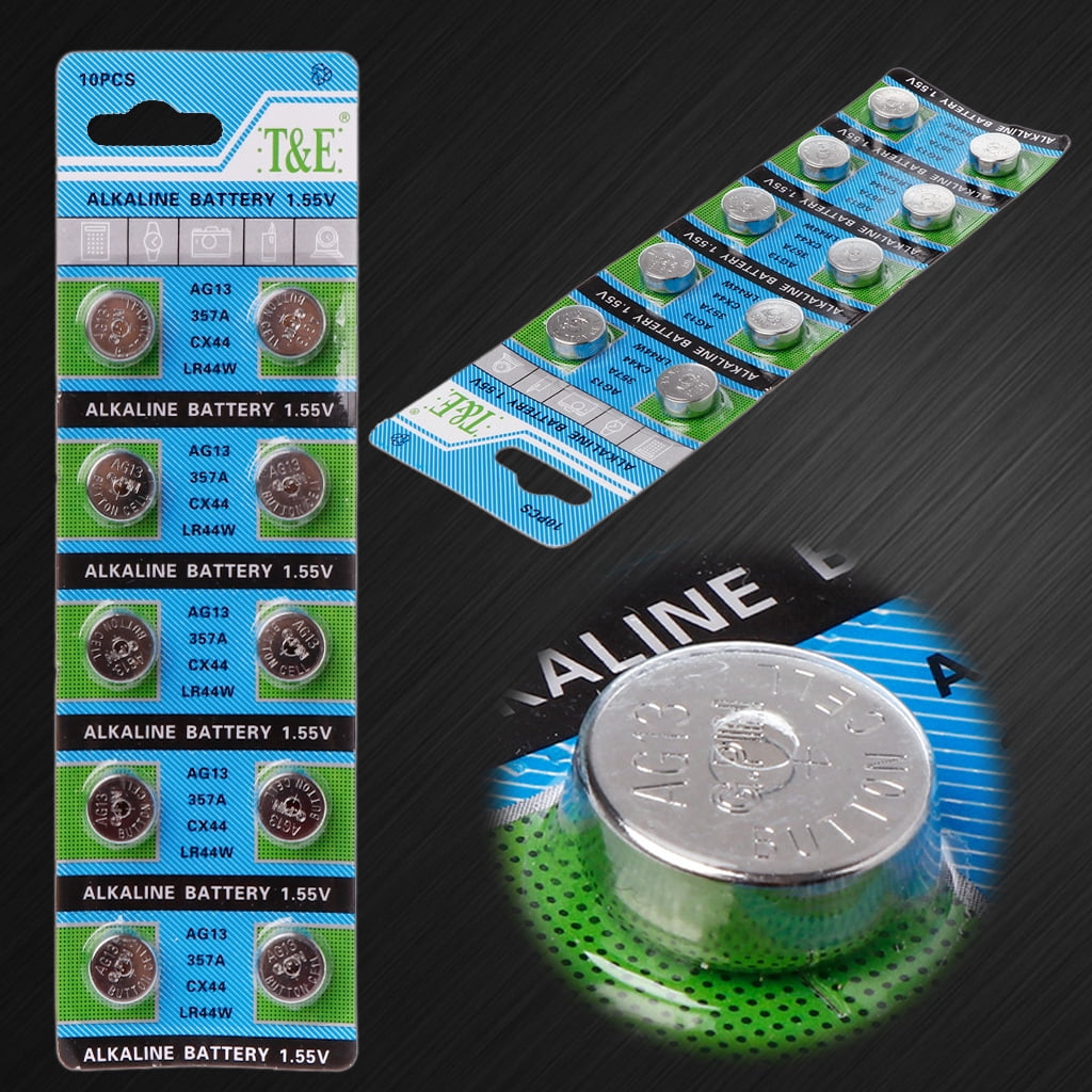 MANNYA LR44 AG13 Button Coin Cell Batteries (10 Pack, 1.5V) 2x92i