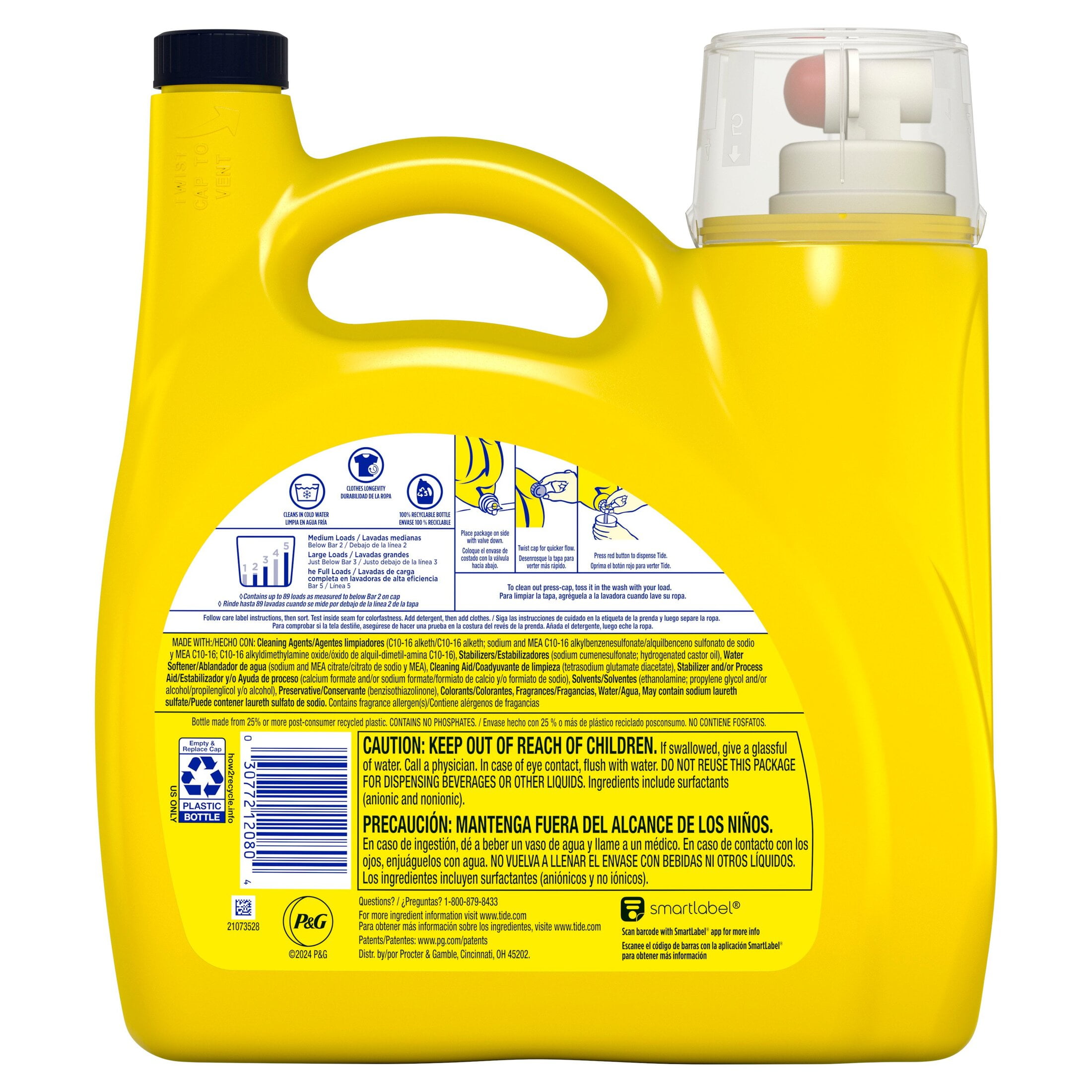 Tide Simply Liquid Laundry Detergent, Berry Blossom Scent, Deep Cleaning Formula (117 fl oz) l3mrr