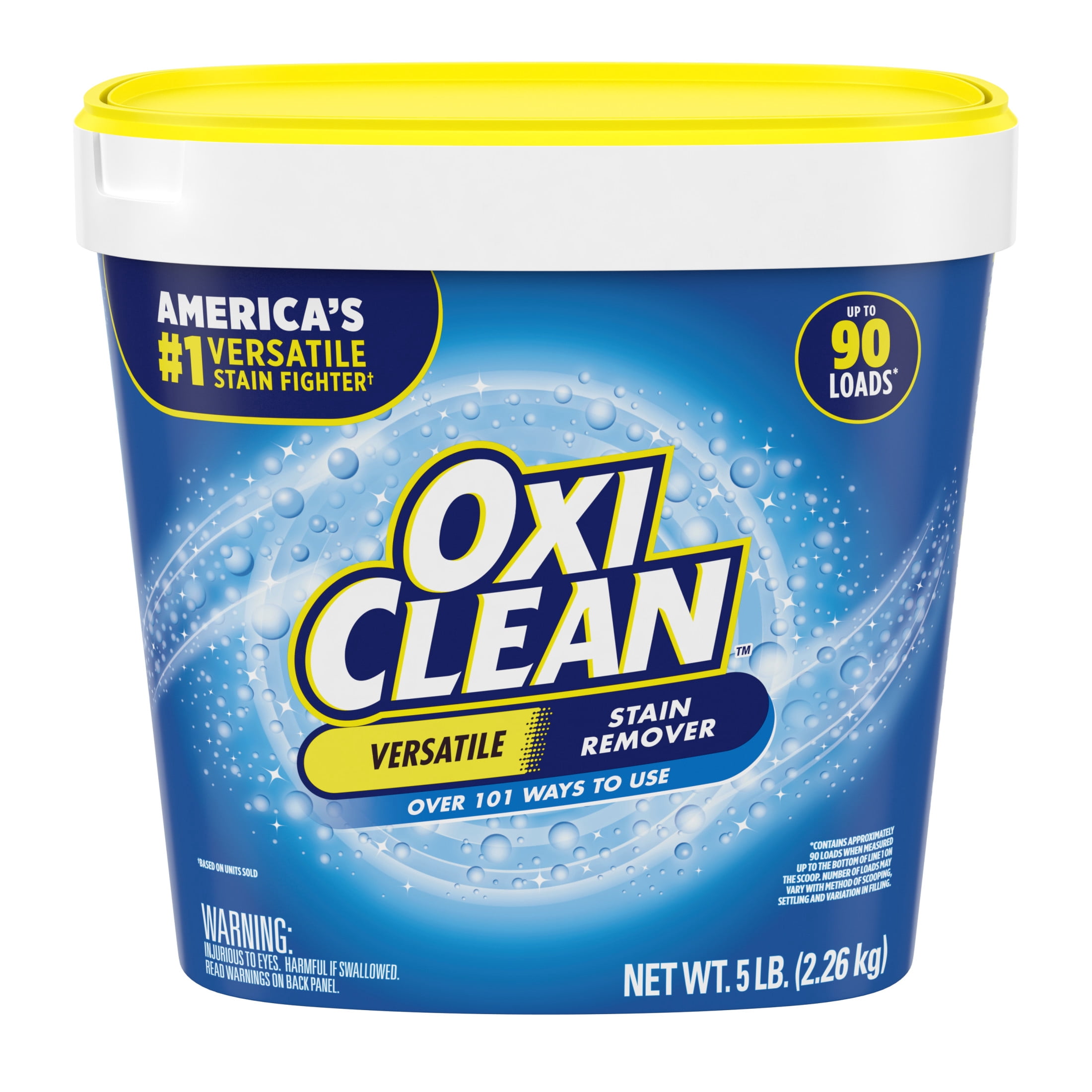 OxiClean Versatile Stain Remover Powder (Oxygen-Powered Laundry Booster and Household Cleaner, 5 lb) gviw6
